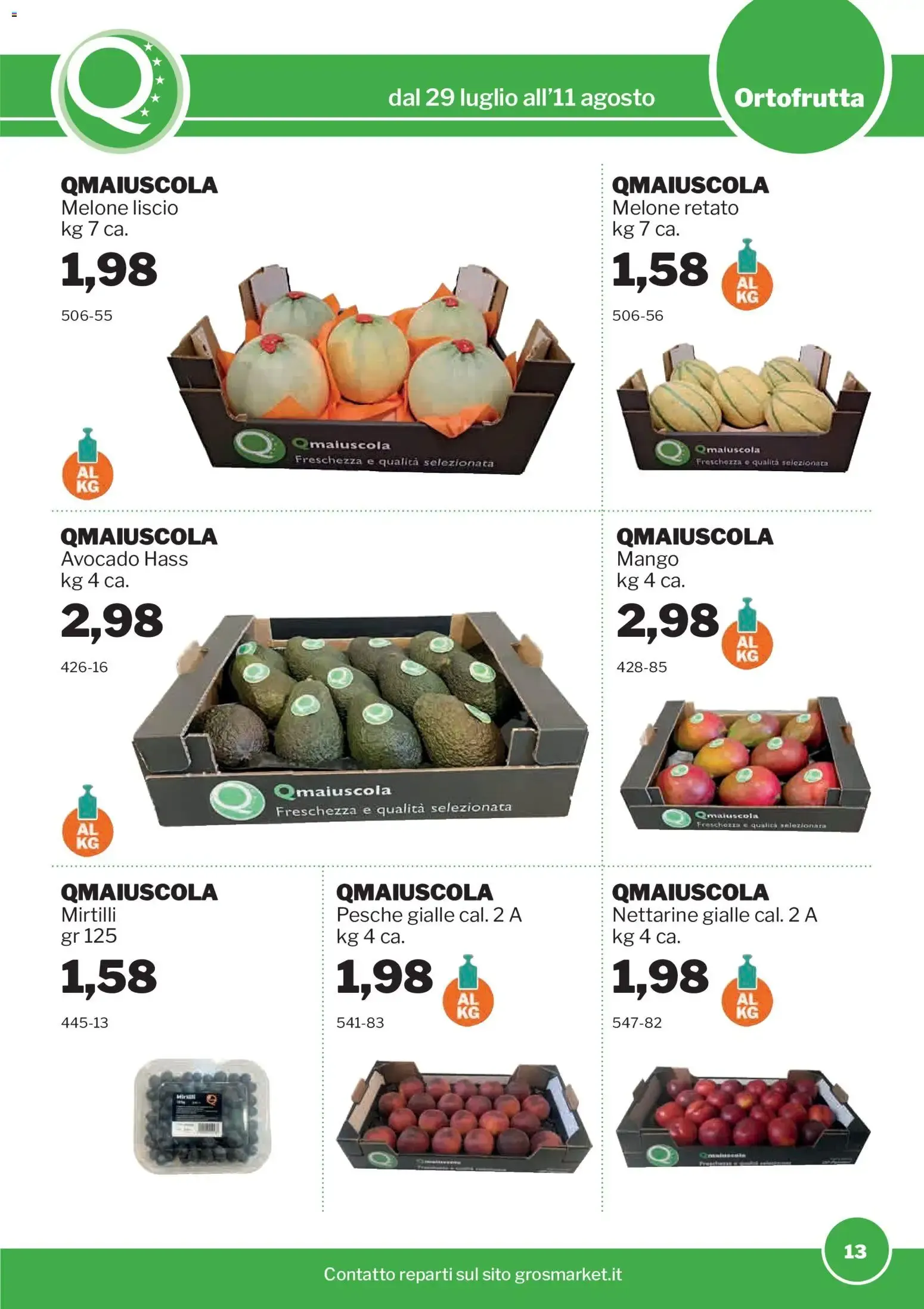 GrosMarket Promozioni da 29 luglio a 11 agosto di 2026 - Pagina del volantino 13
