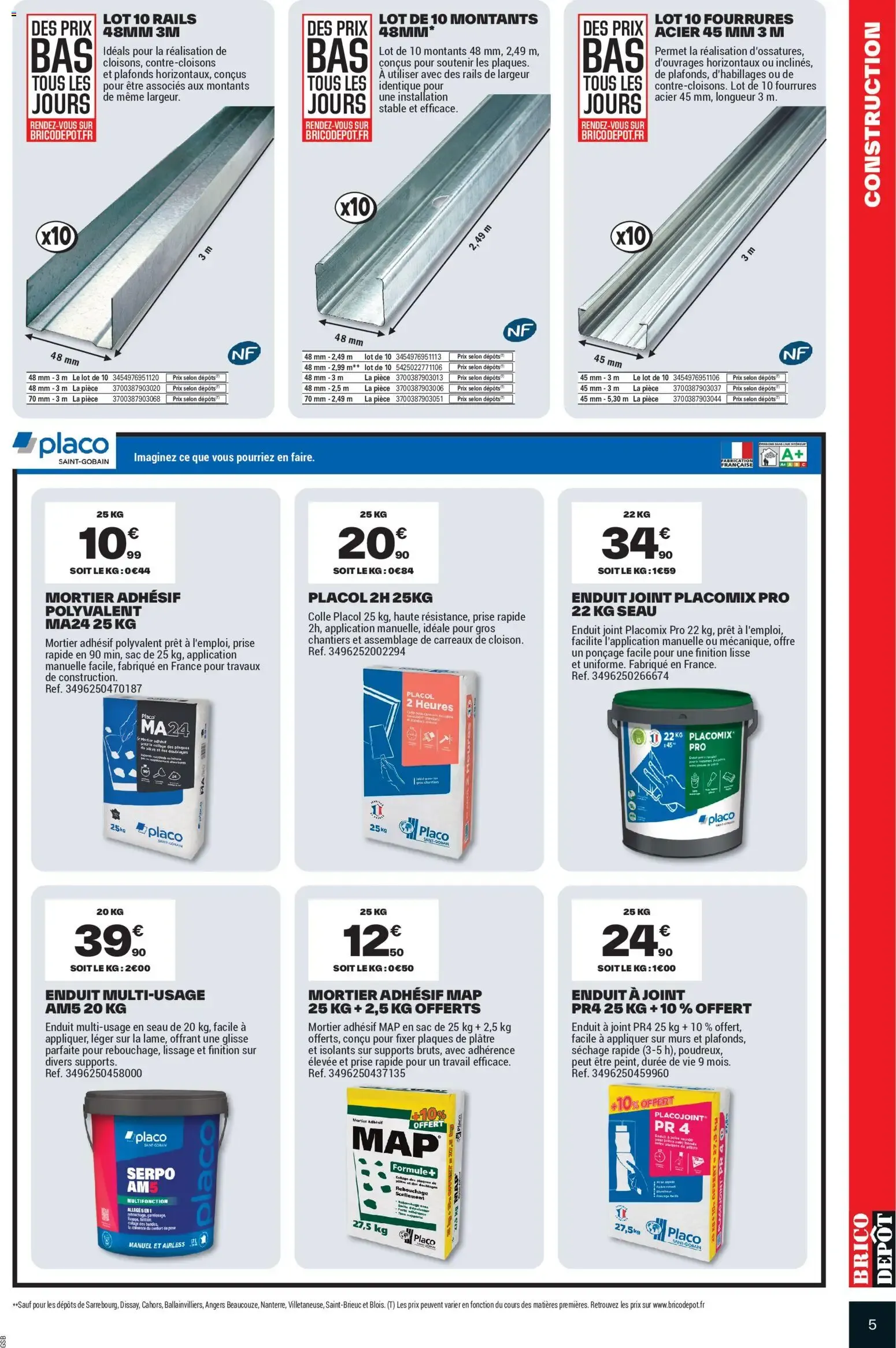 Prix Dépôt Spécial Chauffage Isolation du 9 octobre au 22 octobre 2026 - Catalogue page 5