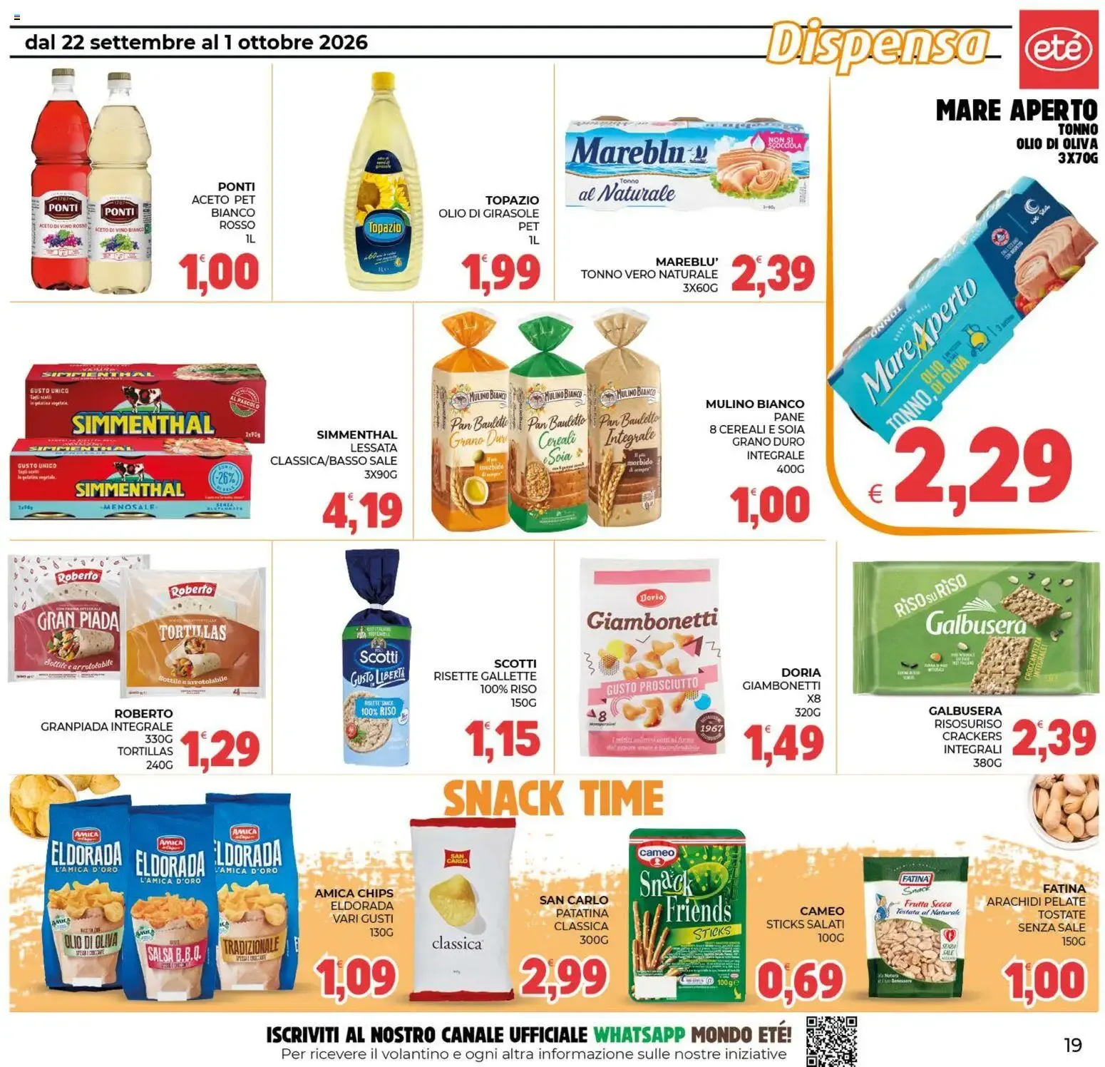 Eté volantino dal 22/09/2026 - online Offerte da 22 settembre a 1 ottobre di 2026 - Pagina del volantino 19