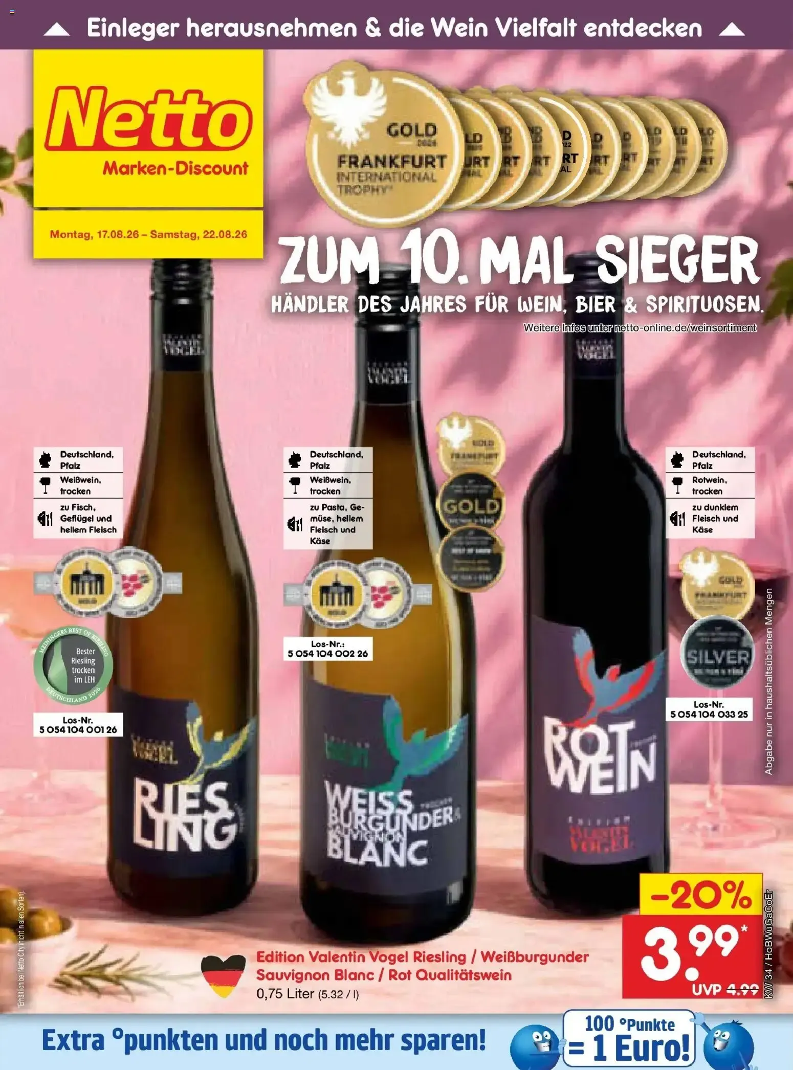 Netto Marken-Discount Prospekt Bitterfeld-Wolfen (ab 17.08.2026) » Angebote von 17. August bis 22. August 2026 - Prospekt seite 44