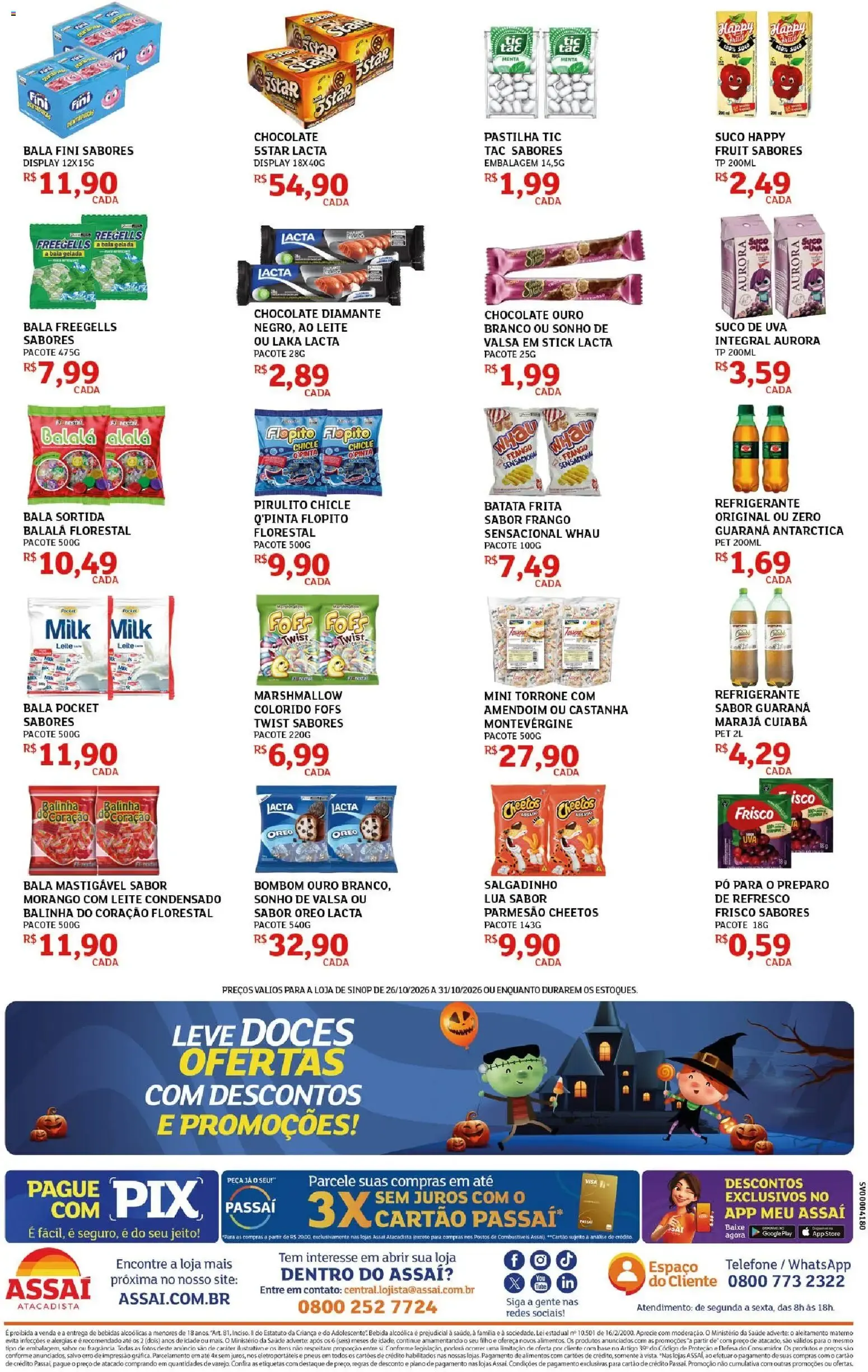 Encarte de Especial de Halloween Assaí Atacadista 26 de outubro até 31 de outubro 2026 - Pagina 2
