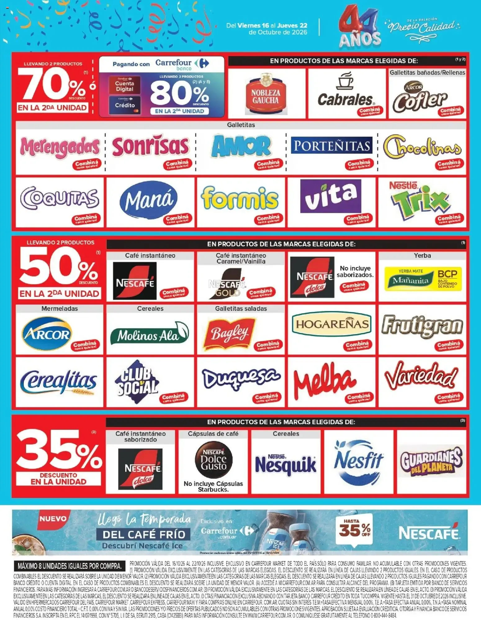 Ofertas de Carrefour: 3ra Semana de Festejos y 44 Años - Ofertas de Productos Carrefour 16 de octubre al 22 de octubre 2026 - Página 47 del catálogo