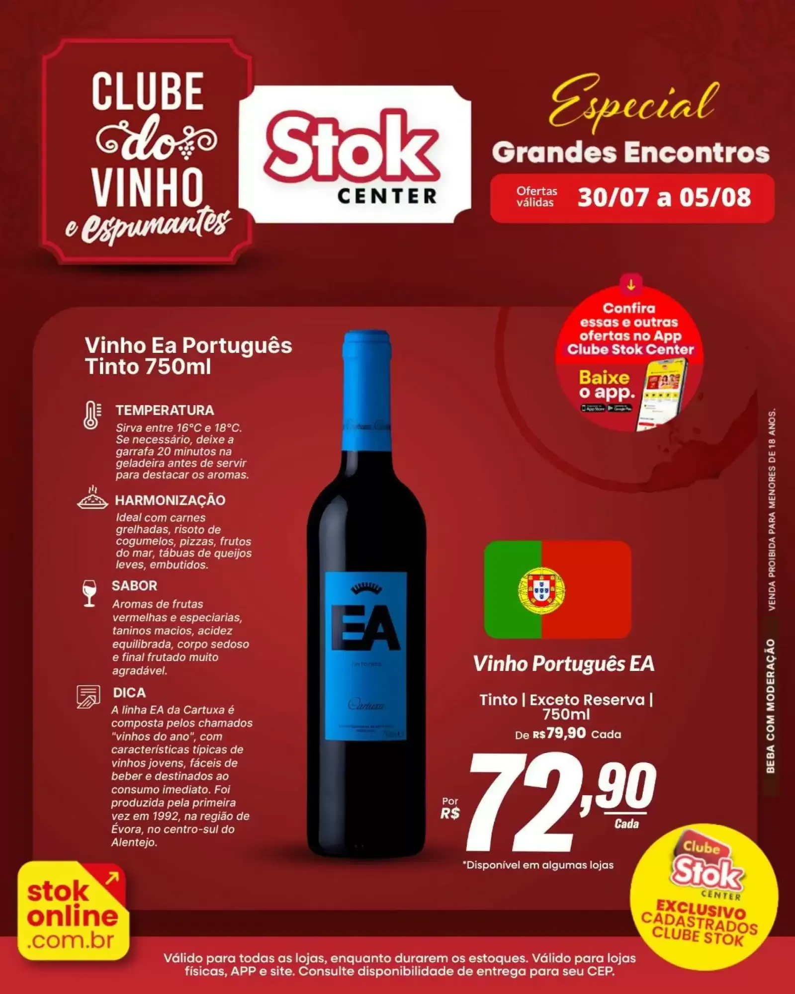 Stok Center: Clube do Vinho e Espumantes - Especial Grandes Encontros