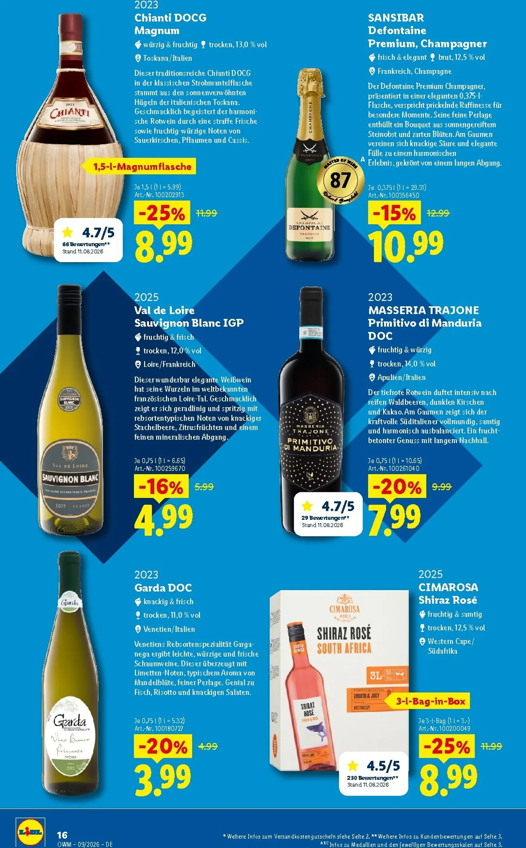 Lidl - Wein & Spirituosen Prospekt – von Dienstag 01.09.2026 bis Mittwoch 30.09.2026 von 1. September bis 30. September 2026 - Prospekt seite 16