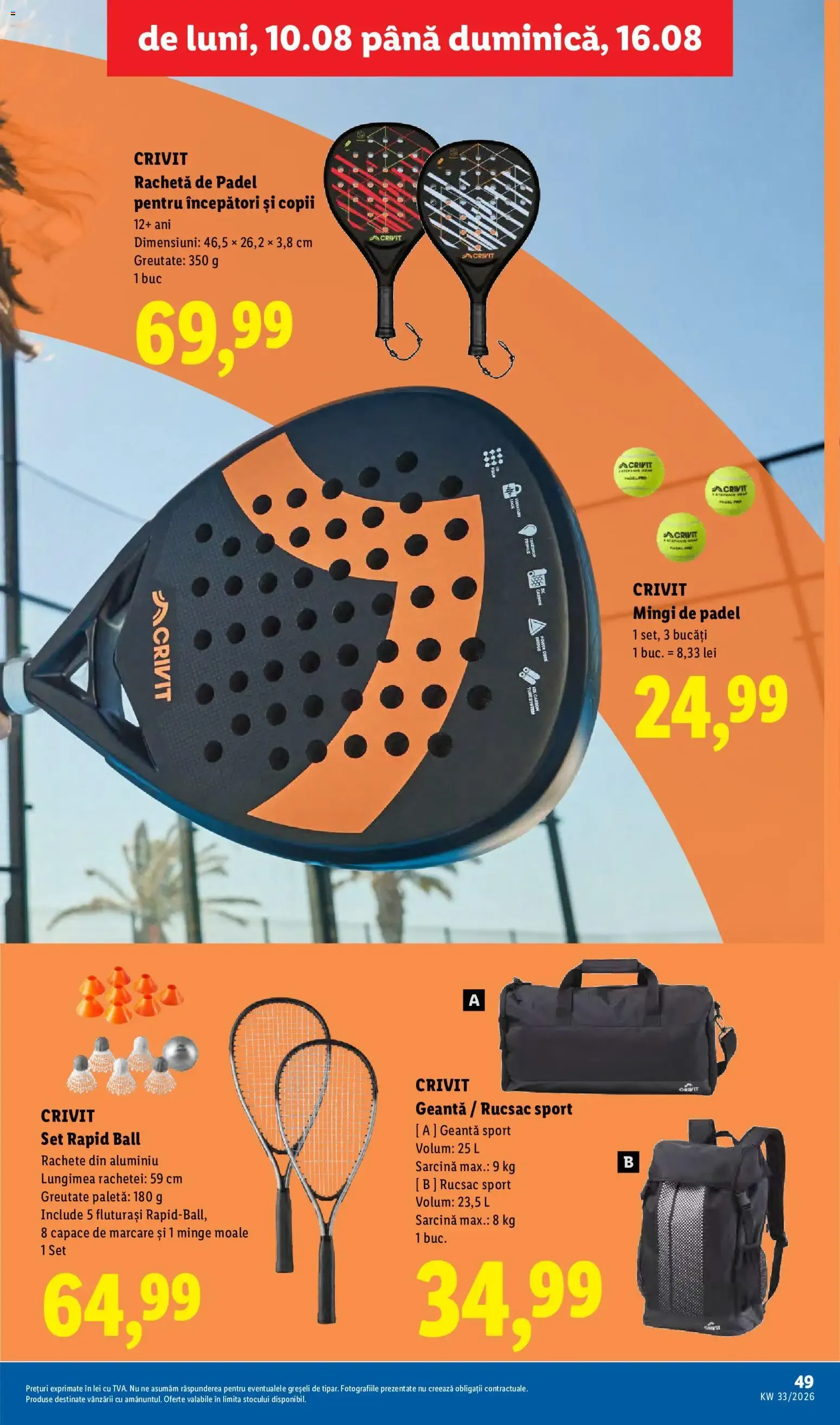 Catalog Catalog LIDL 10.08.2026 - Oferta și Revista online de la 10 august până la 16 august 2026 - Revista Pagina 49