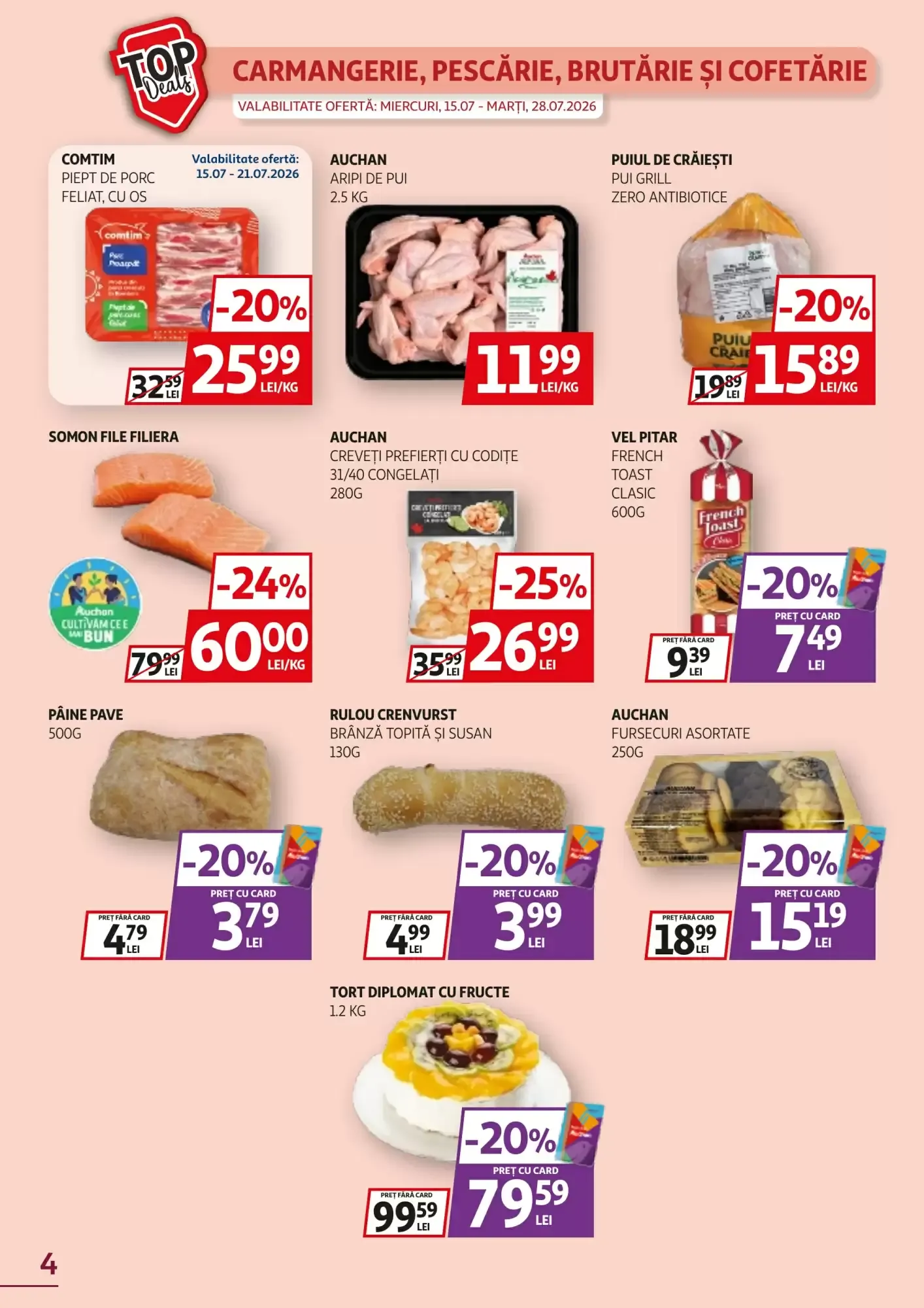 Catalog Catalog Auchan de la 15 iulie până la 28 iulie 2026 - Revista Pagina 4