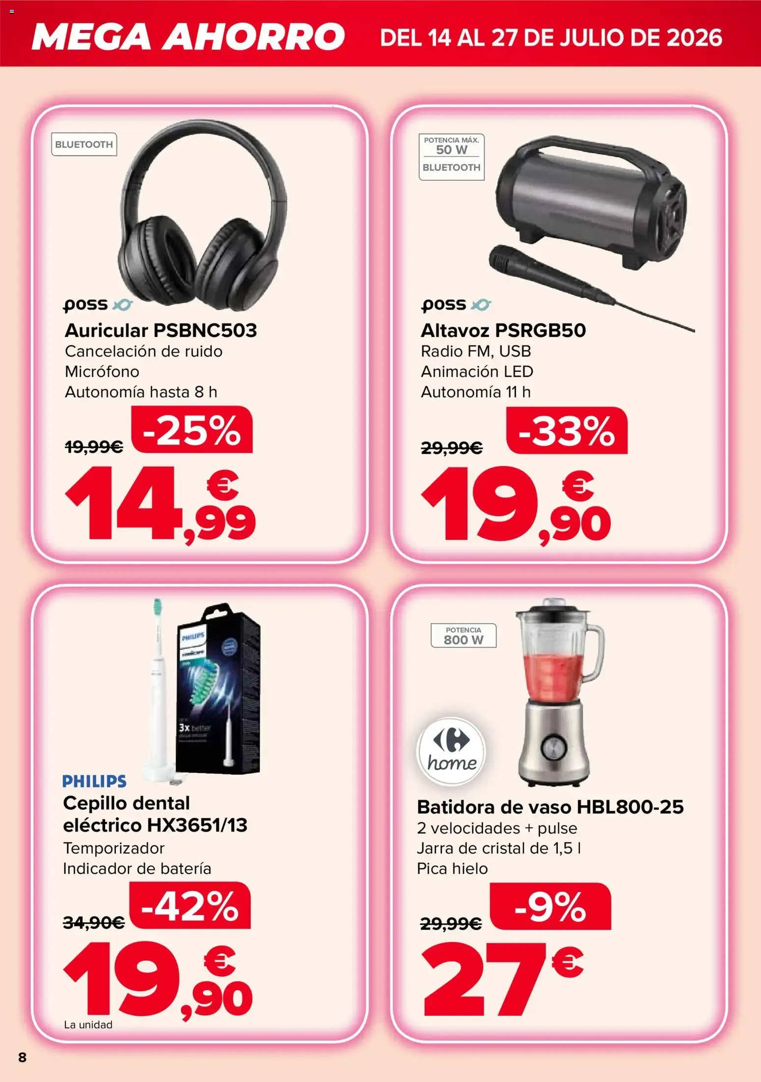 Catálogo de Carrefour Mega Ahorro 14 de julio al 27 de julio 2026 - Página 8