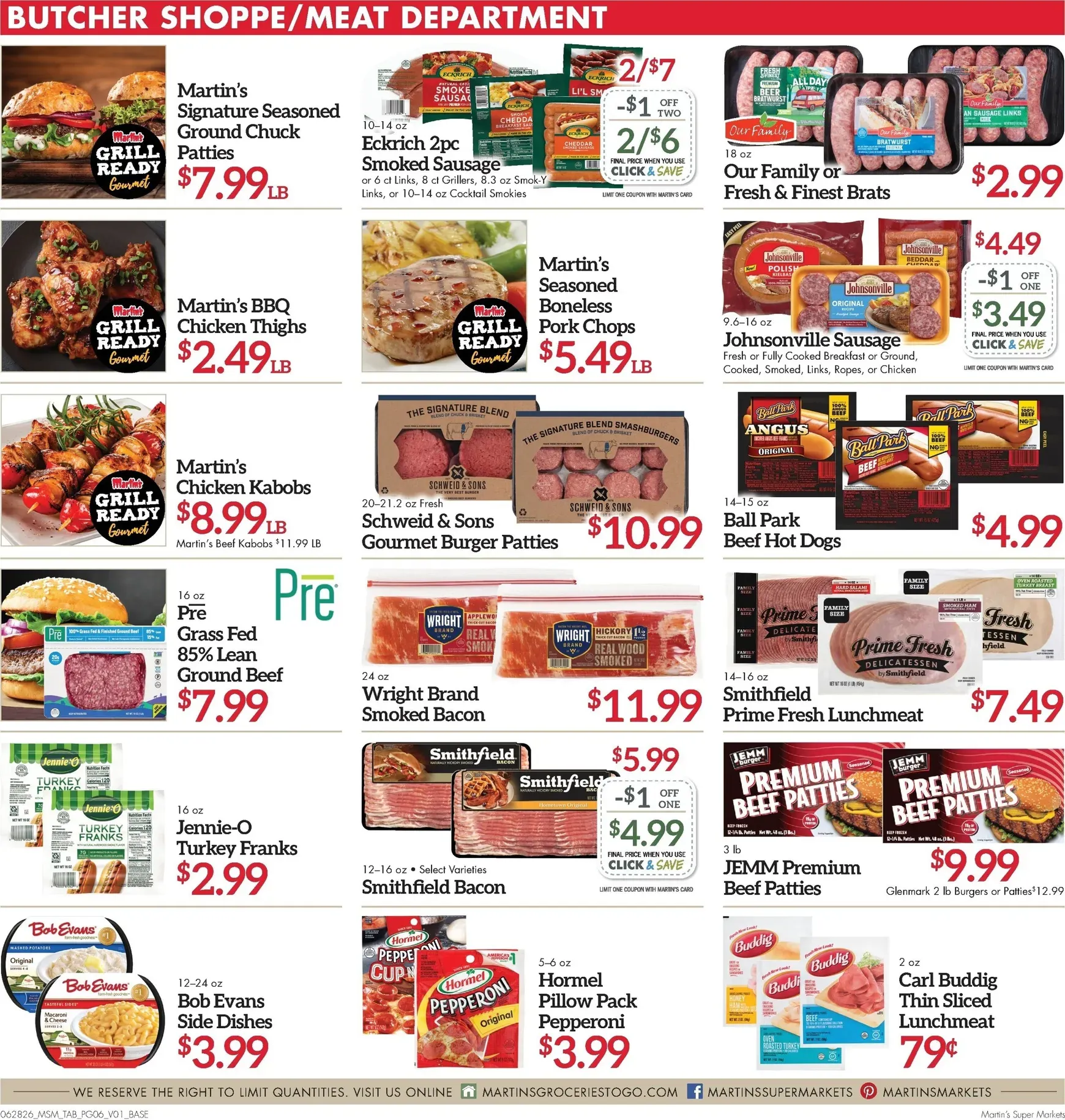Weekly ad Current Martin's Super Markets leaflet valid from Sunday 06/28/2026 to Saturday 07/04/2026 from June 28 to July 4 2026 - Page 6