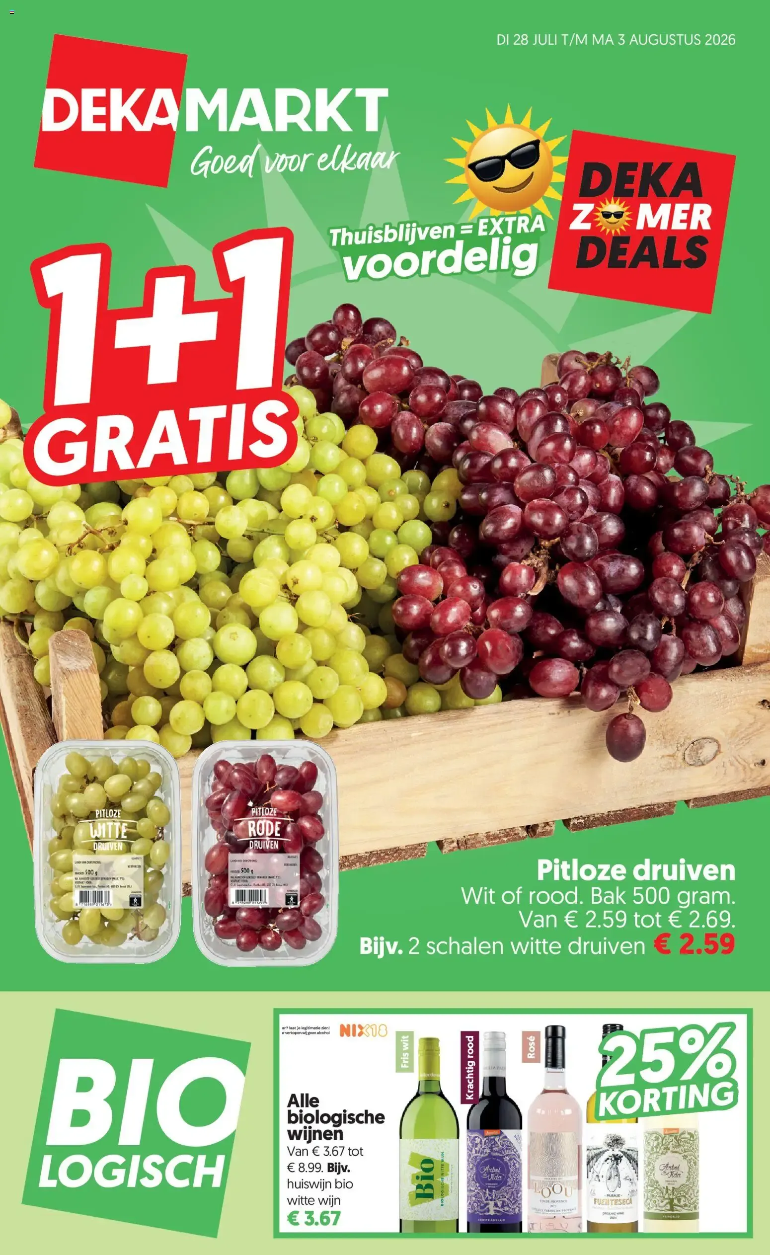 DEKAMARKT Zomer Deals van 28 juli tot 3 augustus 2026 - Folder pagina 1