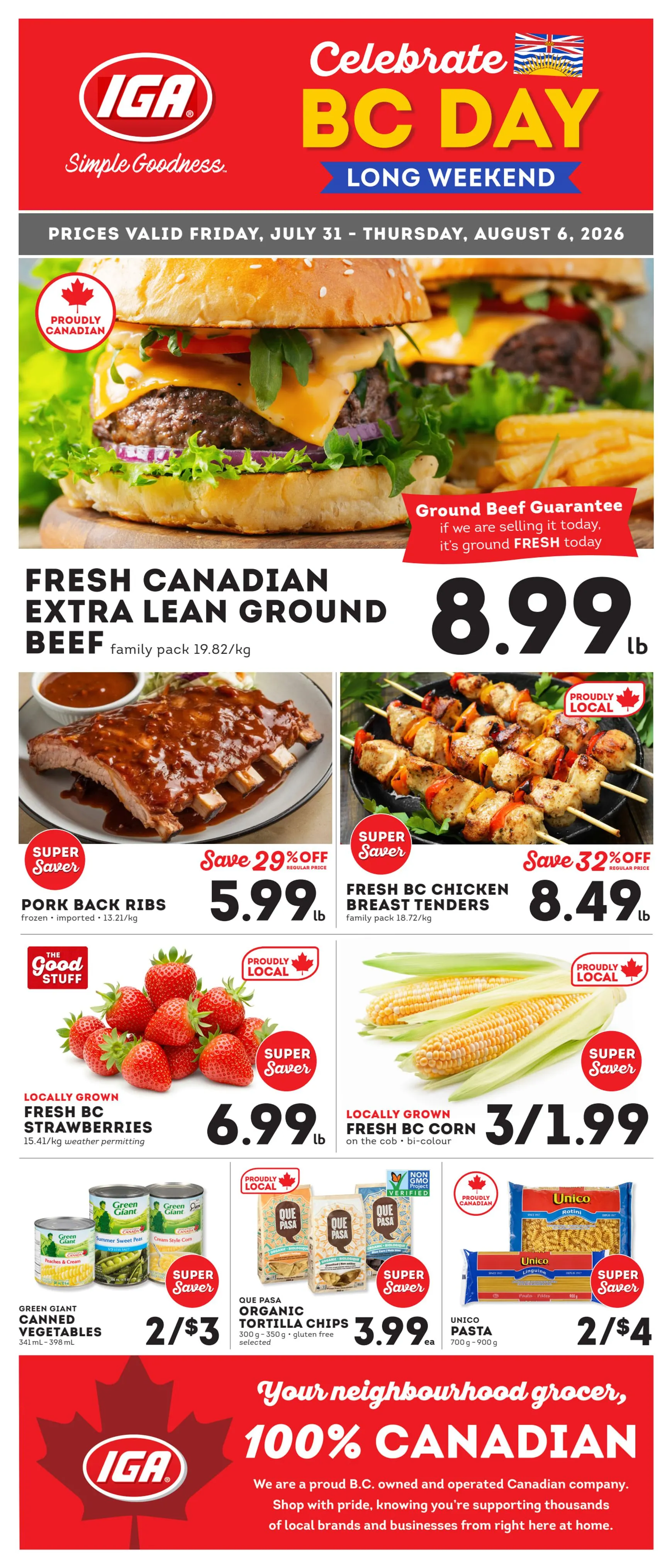Celebrate BC Day Long Weekend
