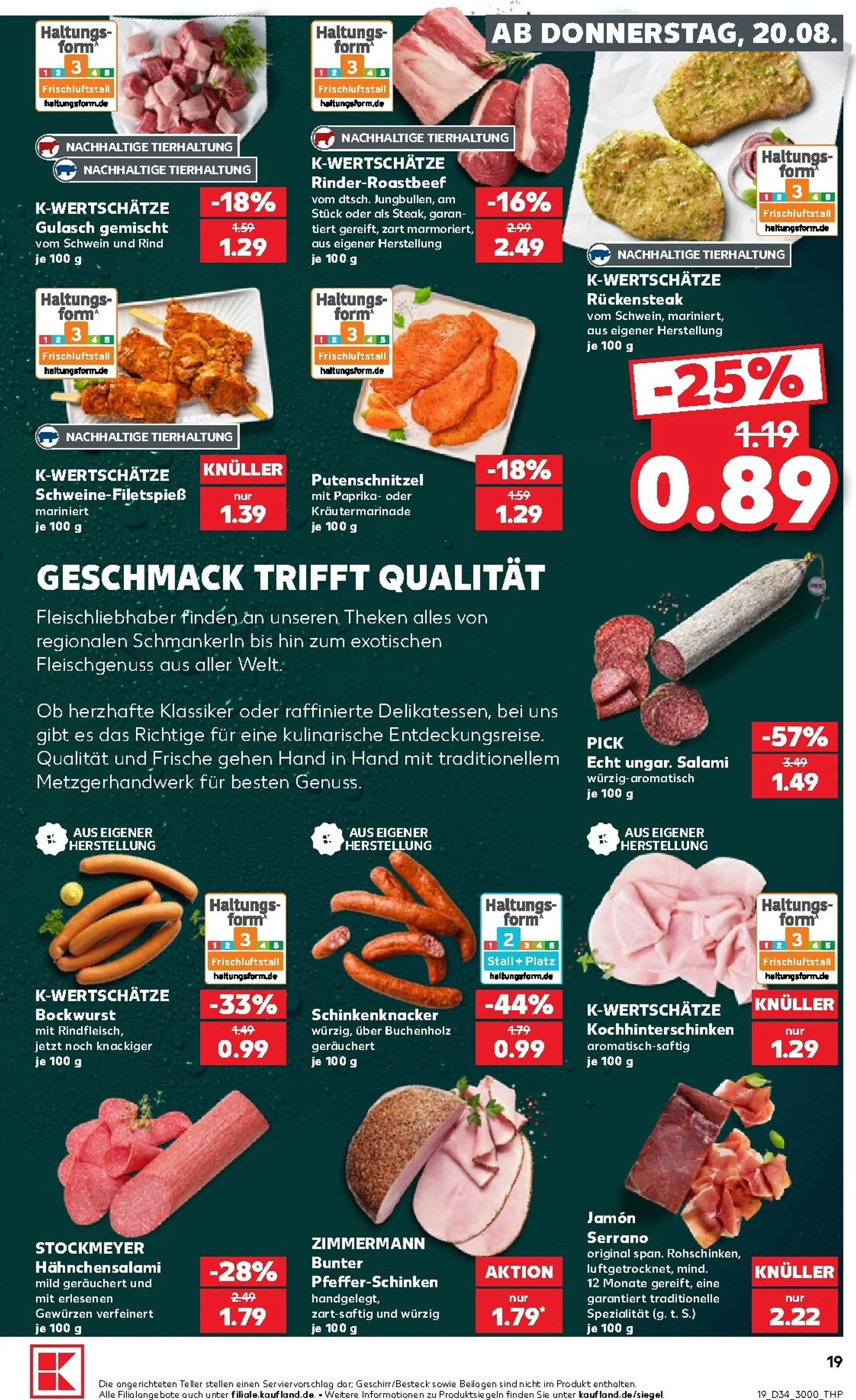 Kaufland Prospekt nächste Woche – von Donnerstag 20.08.2026 bis Mittwoch 26.08.2026 von 20. August bis 26. August 2026 - Prospekt seite 19