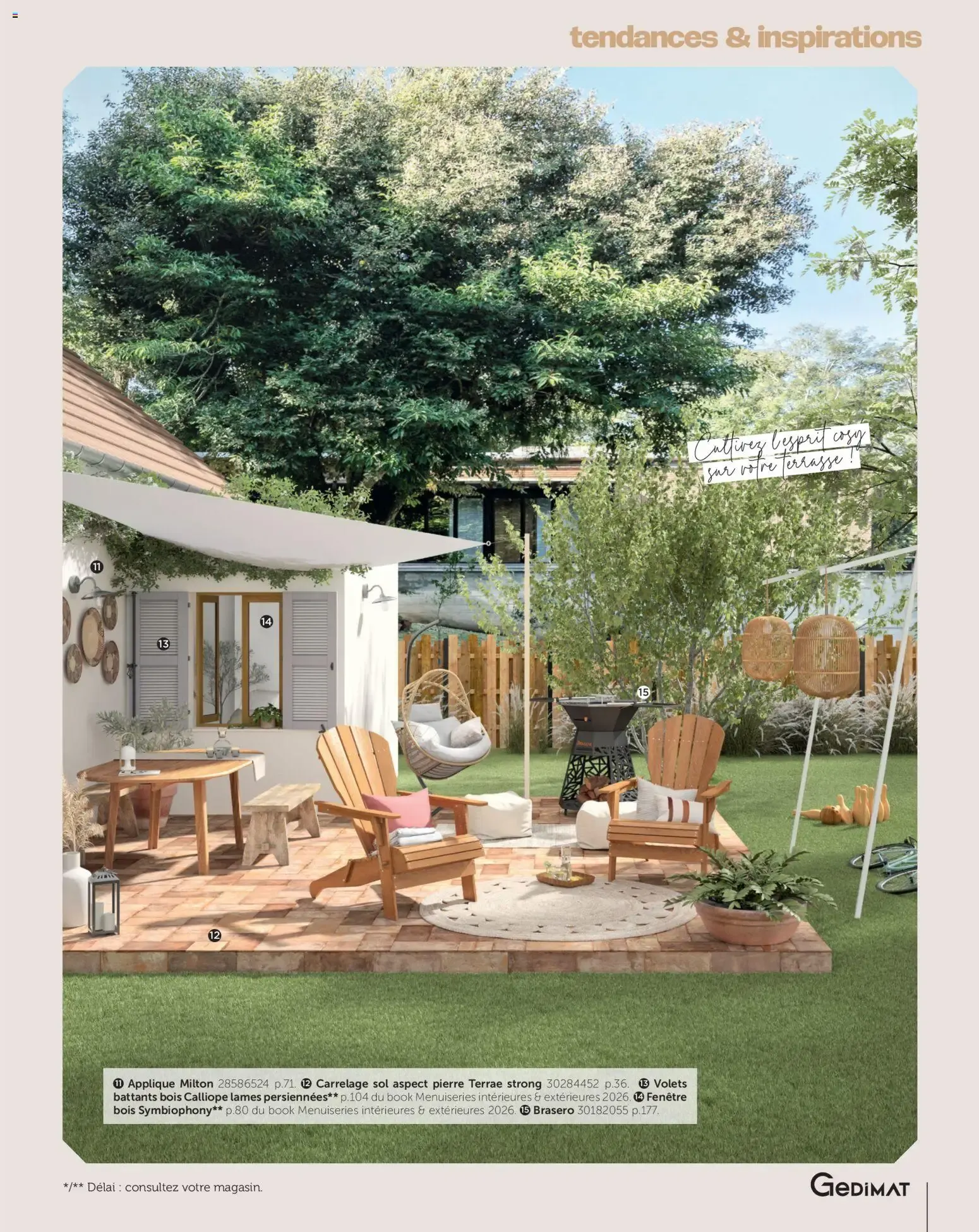 Gedimat tendances 2026 à partir du 03/07/2026 - promo en ligne du 3 juillet au 31 décembre 2026 - Catalogue page 9