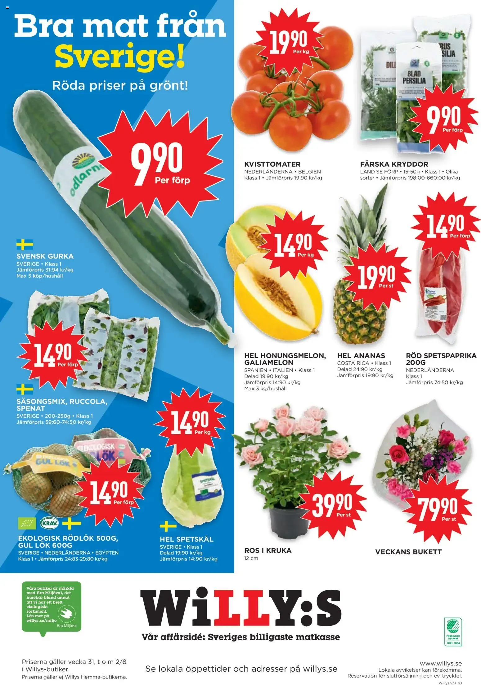 Willys erbjudanden från 27/07/2026 - 02/08/2026 > Reklamblad nuvarande rabatter från 27 juli till 2 augusti 2026 - Reklamblad sidor 8