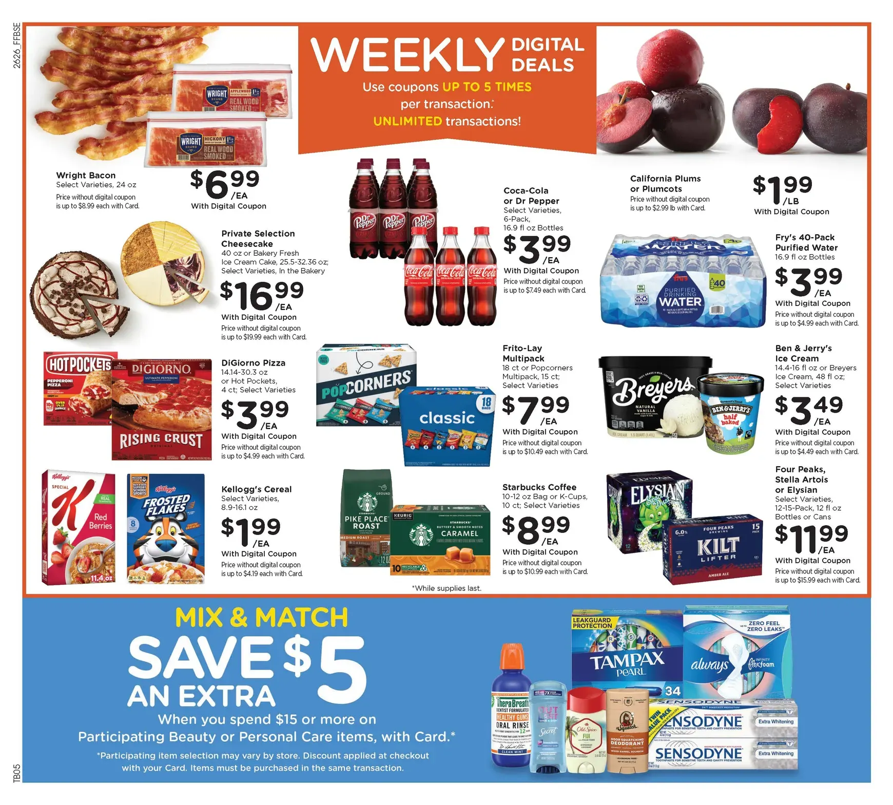 Weekly ad Current Fry's Food Stores leaflet valid from Wednesday 07/29/2026 to Tuesday 08/04/2026 from July 29 to August 4 2026 - Page 3