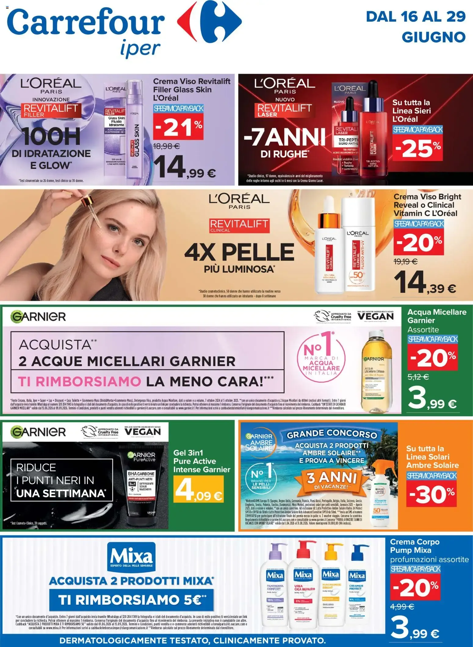 Nuovo Carrefour volantino Iper L'Oreal dal 16/06/2026 > offerte anteprima 🛍️ da 16 giugno a 29 giugno di 2026 - Pagina del volantino 1