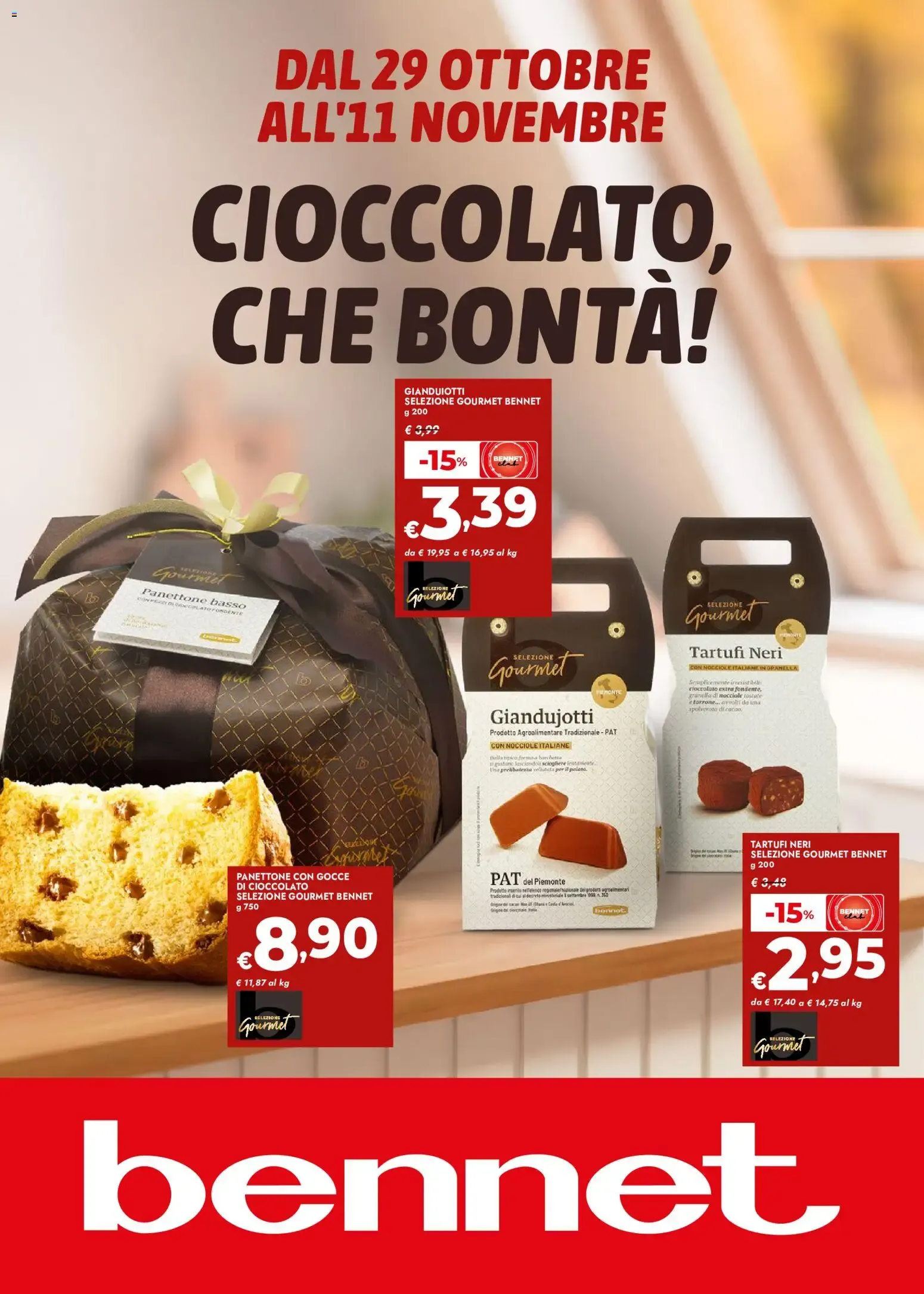 Nuovo bennet volantino Cioccolato che bontà dal 29/10/2026 > offerte anteprima 🛍️ da 29 ottobre a 11 novembre di 2026 - Pagina del volantino 1