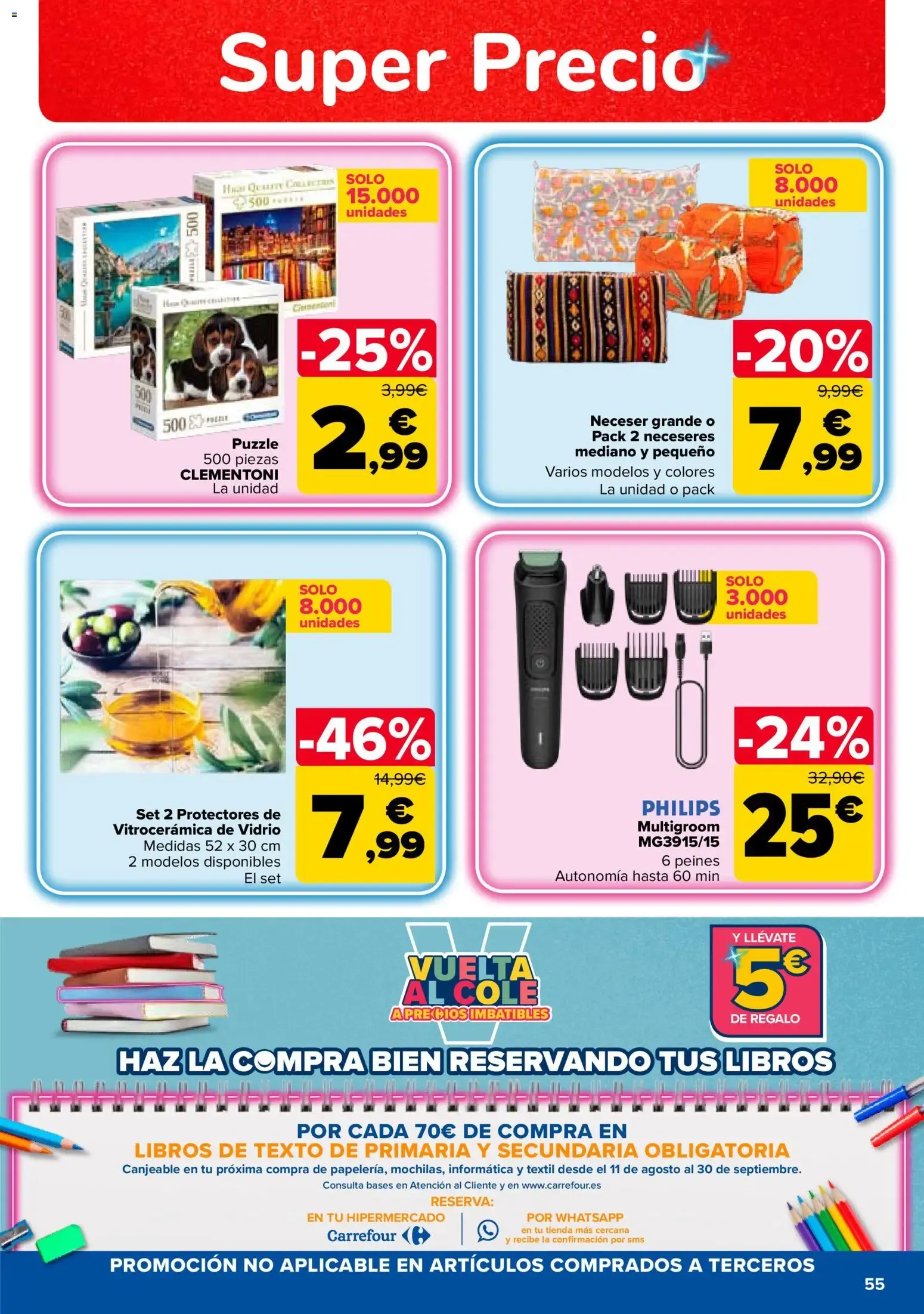 Catálogo de Carrefour: 2ª Unidad al -70% 28 de julio al 10 de agosto 2026 - Página 60