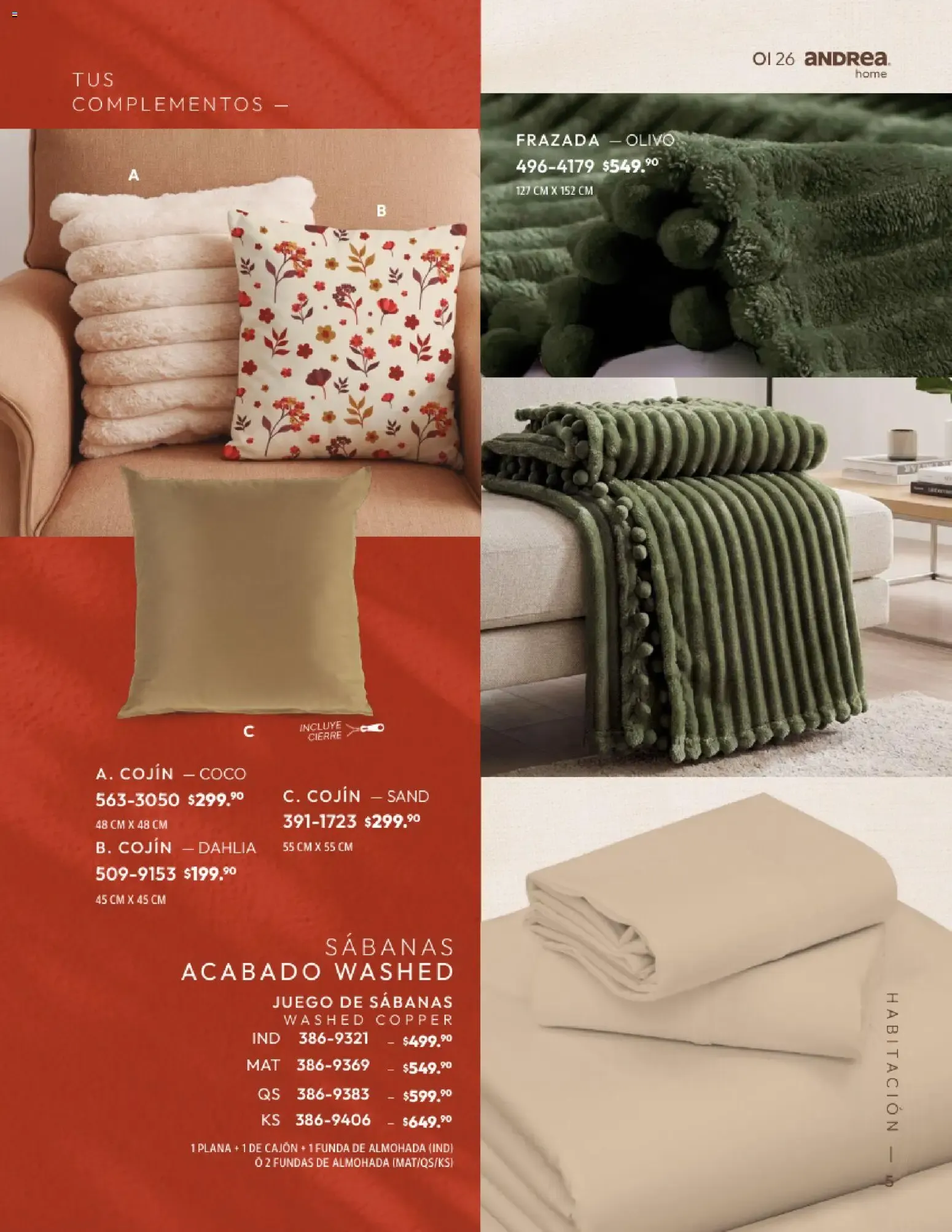 Catálogo de Andrea Home: Otoño - Invierno 2026 1 de septiembre al 31 de diciembre 2026 - Pagina 5