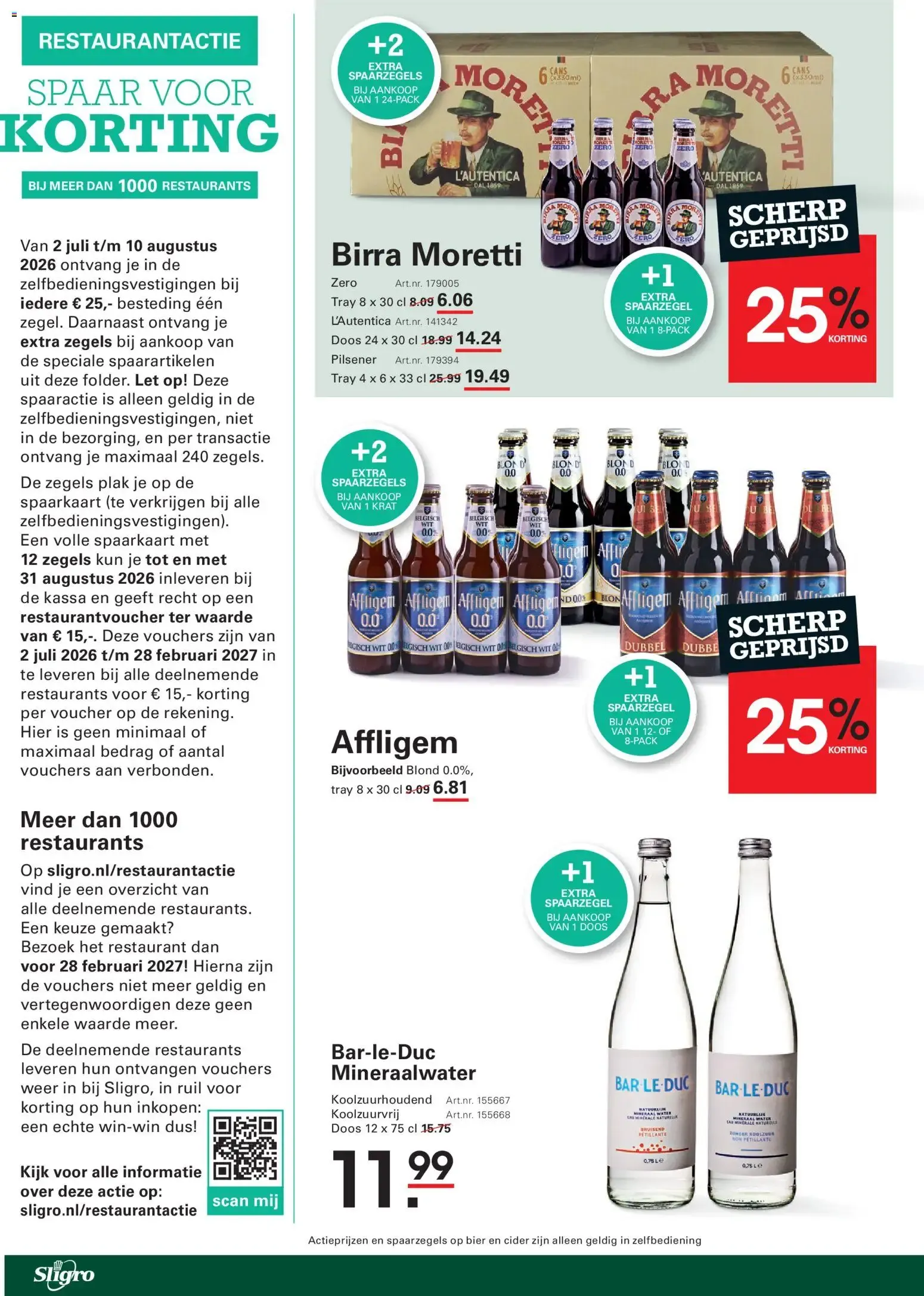 RESTAURANTACTIE SPAAR VOOR KORTING van 23 juli tot 10 augustus 2026 - Folder pagina 2