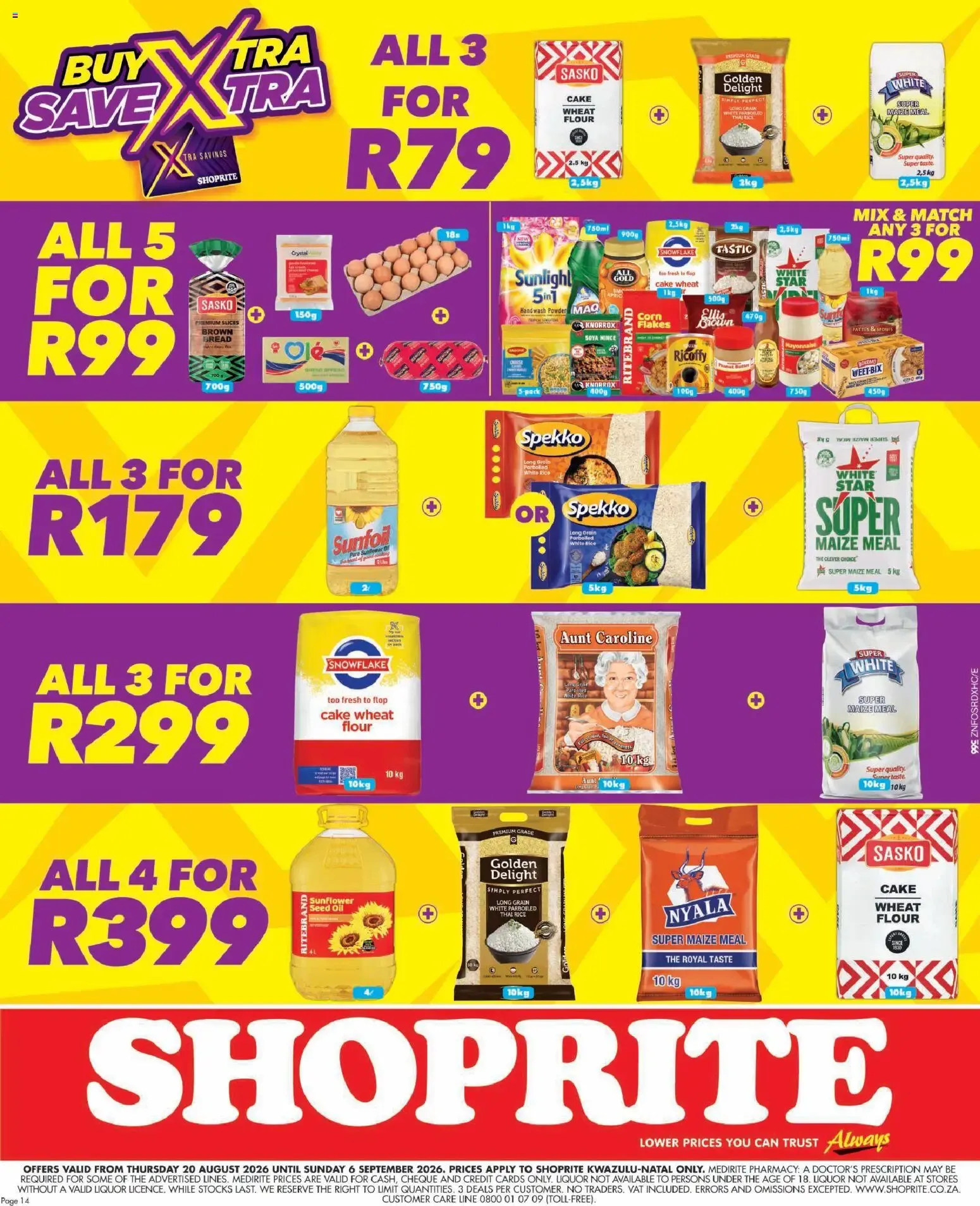 Shoprite: Major League Birthday Deals from 20 August to 6 September 2026 - Catalogue Page 14