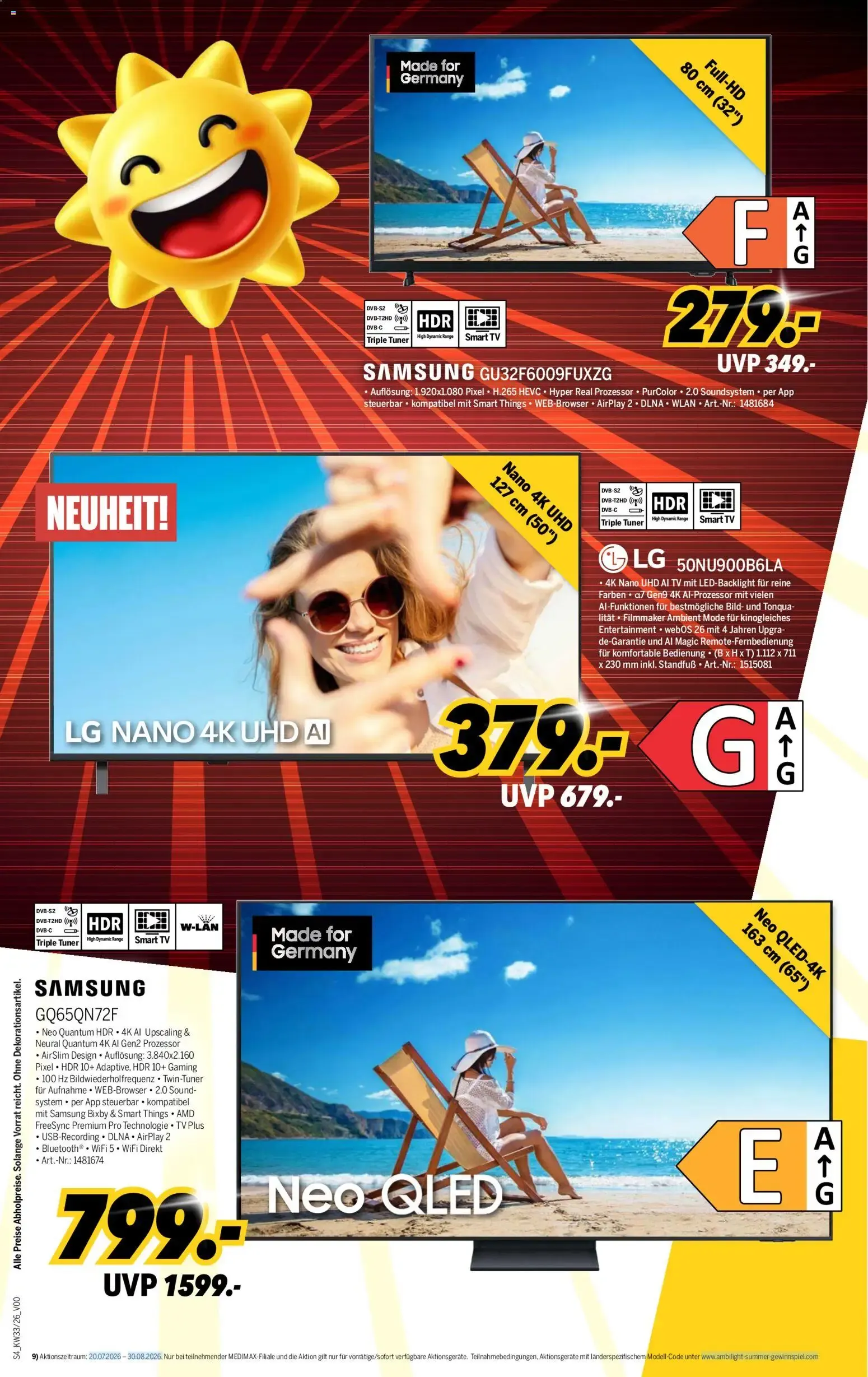 Medimax Prospekt (ab 08.08.2026) zum Blättern von 8. August bis 14. August 2026 - Prospekt seite 4