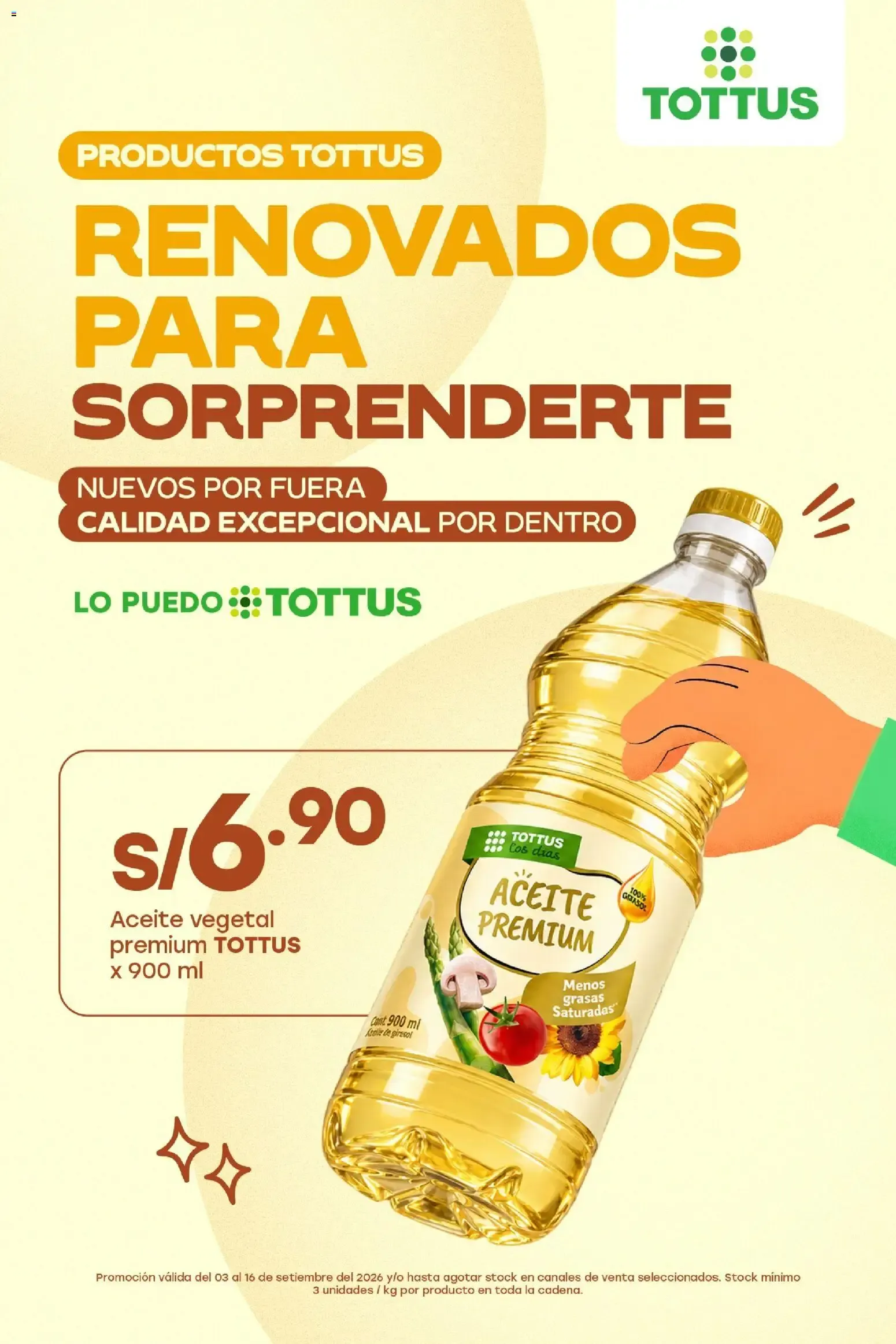 Catalogo de Productos Tottus Renovados para Sorprenderte 3 de setiembre al 16 de setiembre 2026 - Pag 1