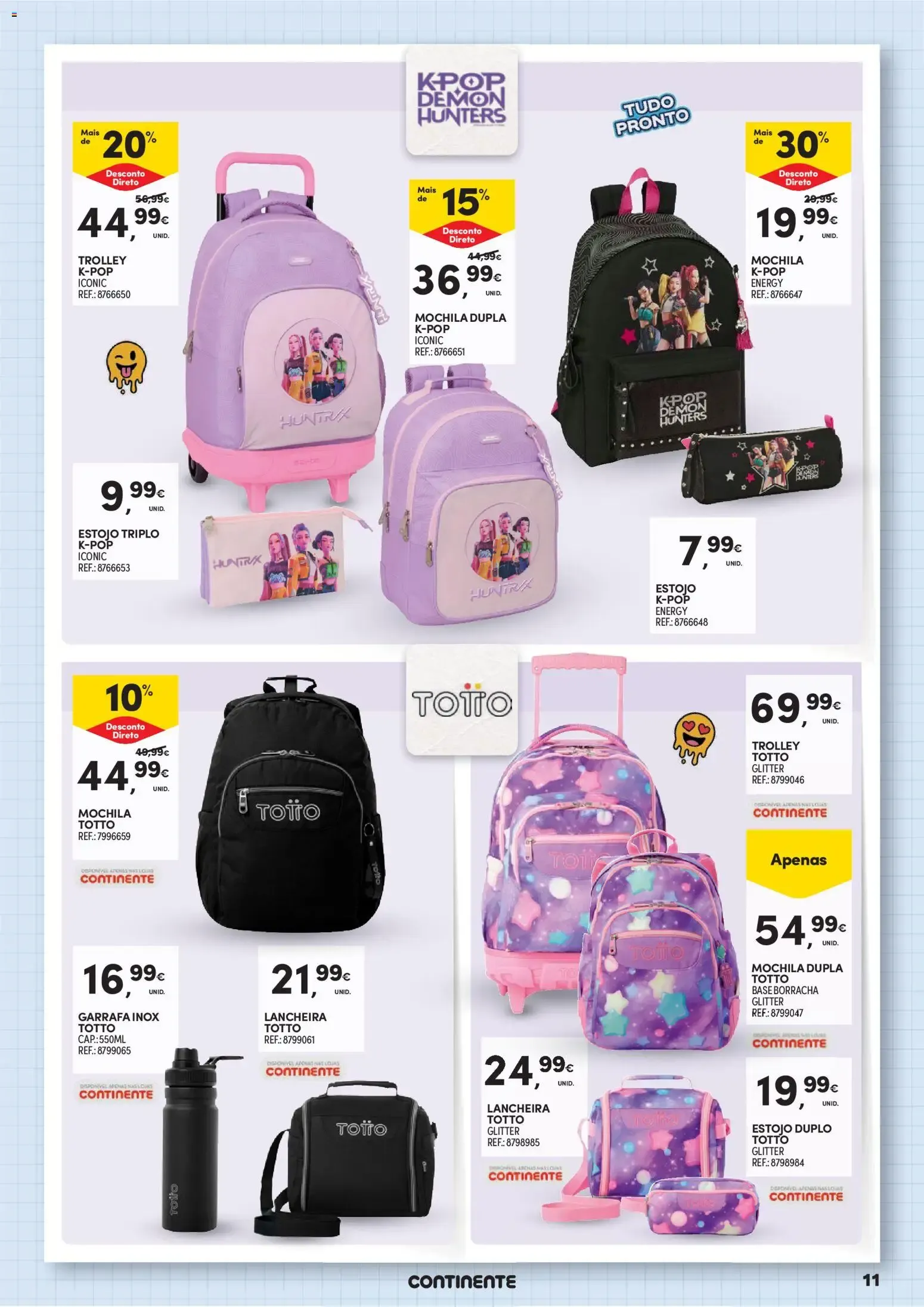 Folheto Continente Regresso às Aulas Na escola de toda a gente » de 11/08/2026 - 20/09/2026 de 11 de agosto até 20 de setembro 2026 - Pagina 11