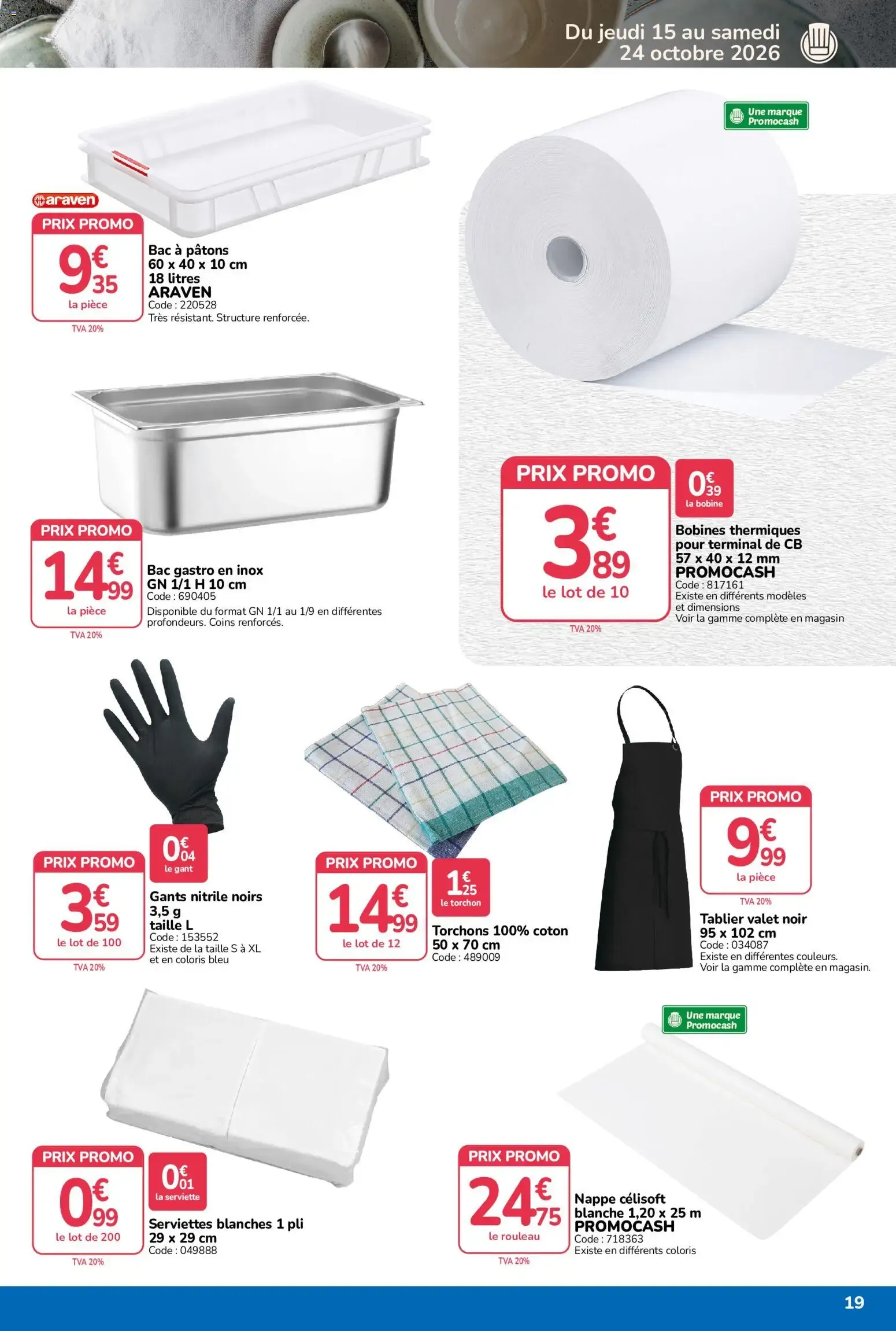 Promocash catalogue à partir du 15/10/2026 - promo en ligne du 15 octobre au 24 octobre 2026 - Catalogue page 19