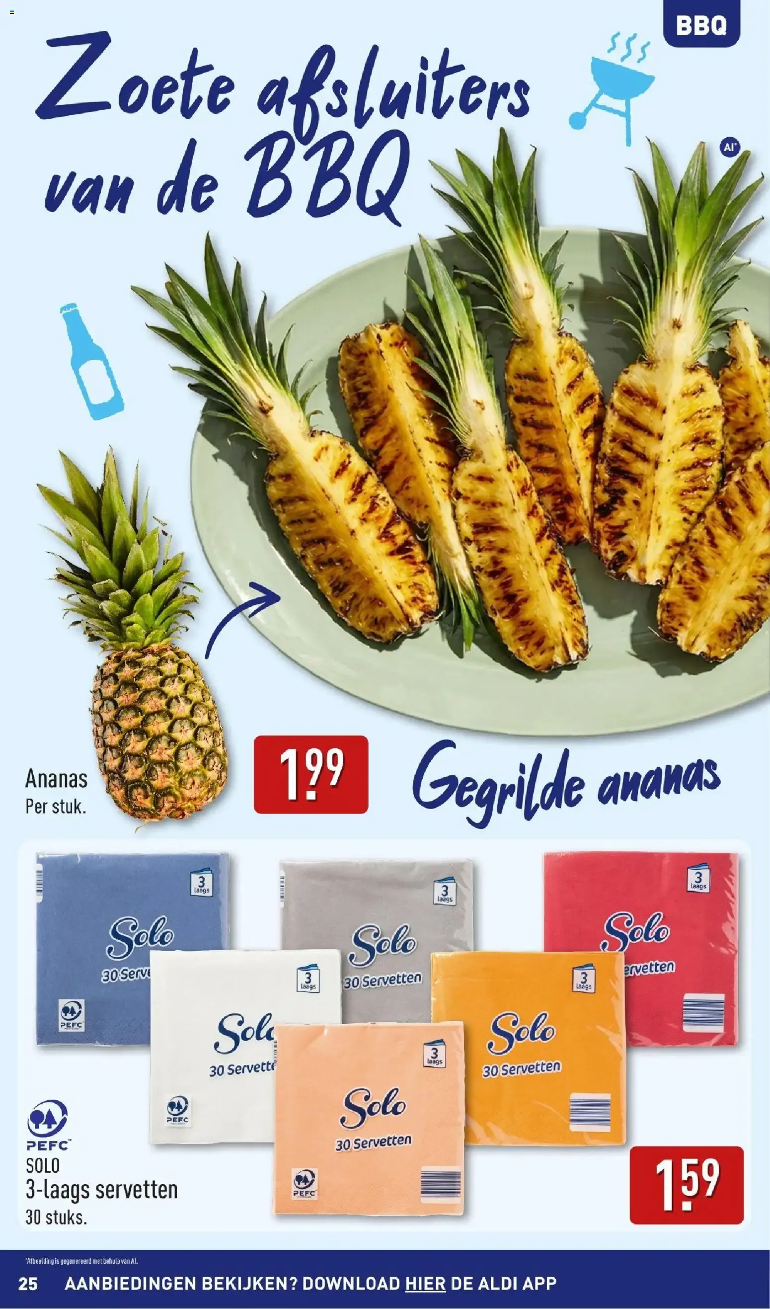ALDI: ¡Tan barato que vamos a celebrarlo! Inspiración veraniega para BBQ. van 17 augustus tot 23 augustus 2026 - Folder pagina 25