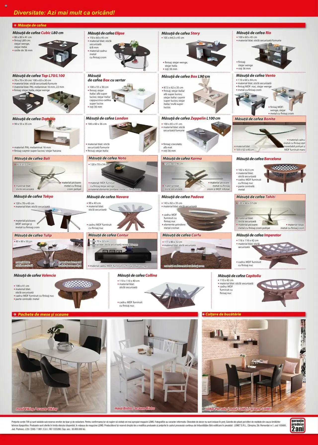 Catalog LEMS: Mese, scaune, colțare și banchete de la 17 noiembrie până la 31 ianuarie 2027 - Revista Pagina 4