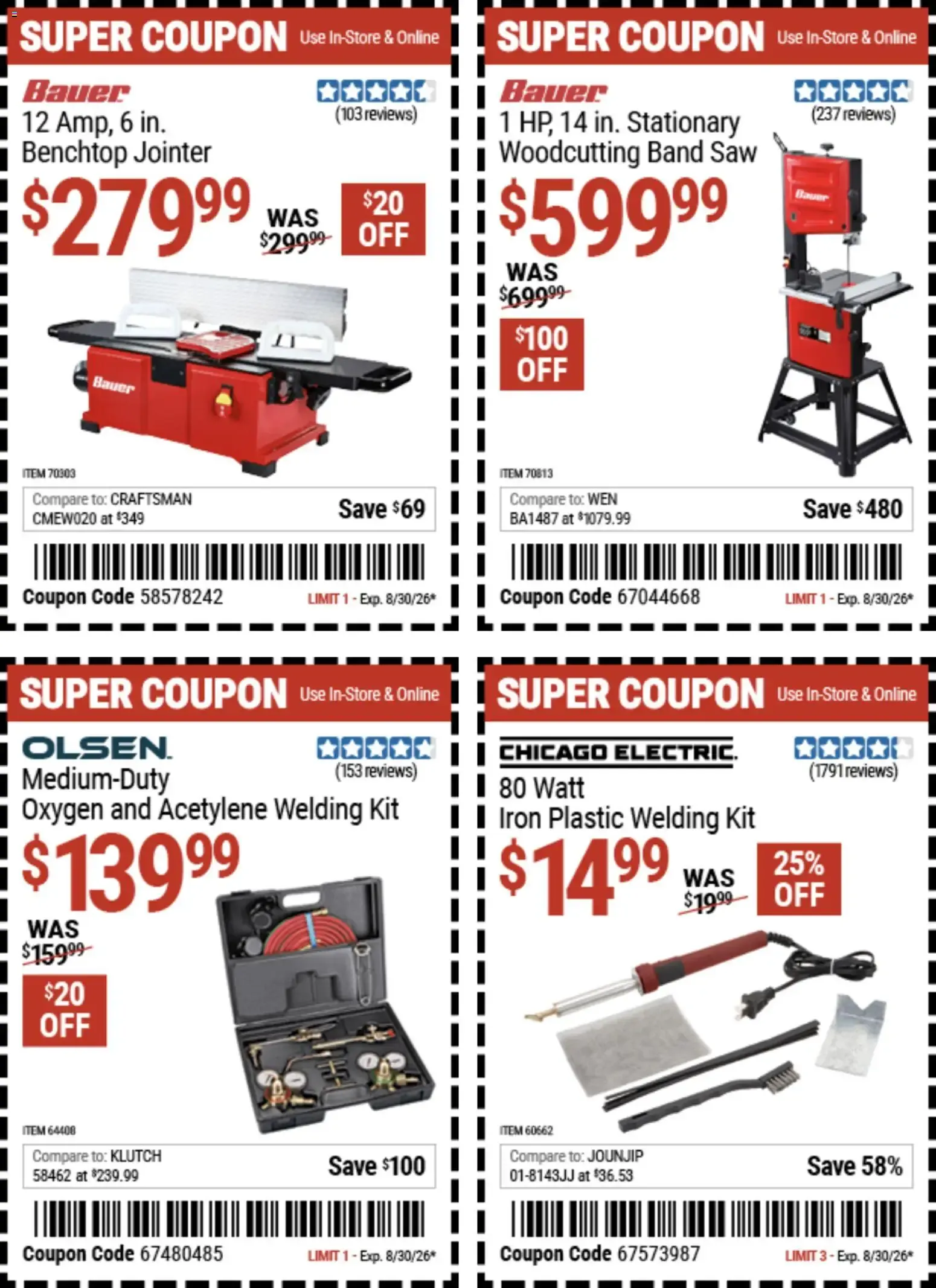 Weekly promotion Harbor Freight: Coupon Deals spanning from August 17 to August 30 2026 - Page 10 for Catalogue 365
