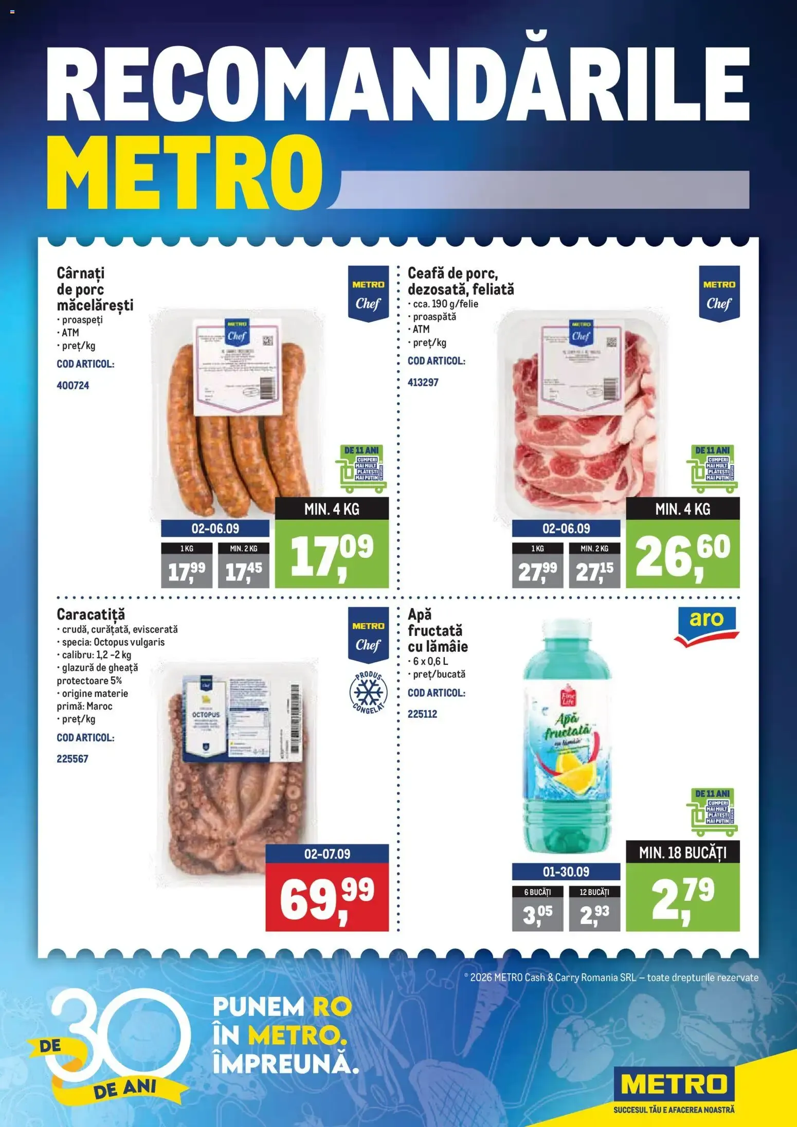 Catalog RECOMANDĂRILE METRO de la 31 august până la 7 septembrie 2026 - Revista Pagina 1