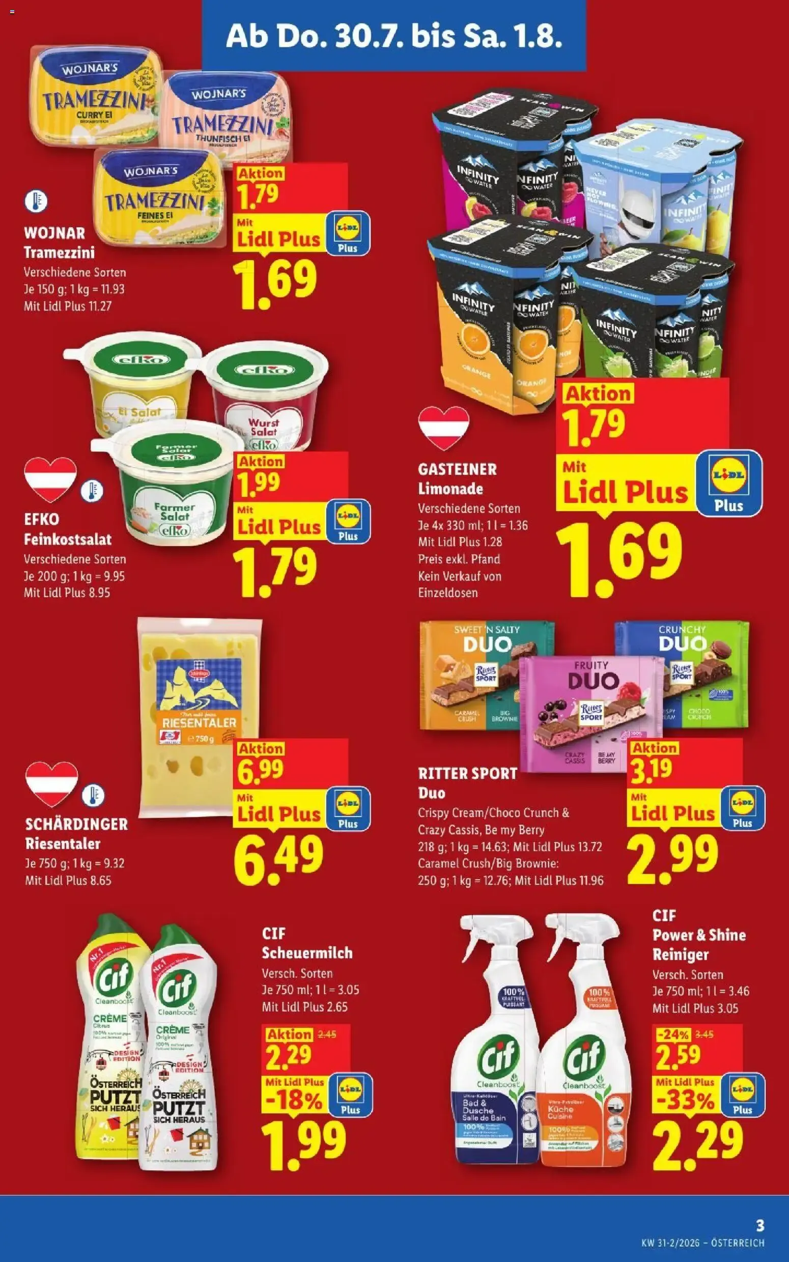 Lidl - Flugblatt del 30.07. al 01.08. von 30. Juli bis 1. August 2026 - Flugblätt seite  3