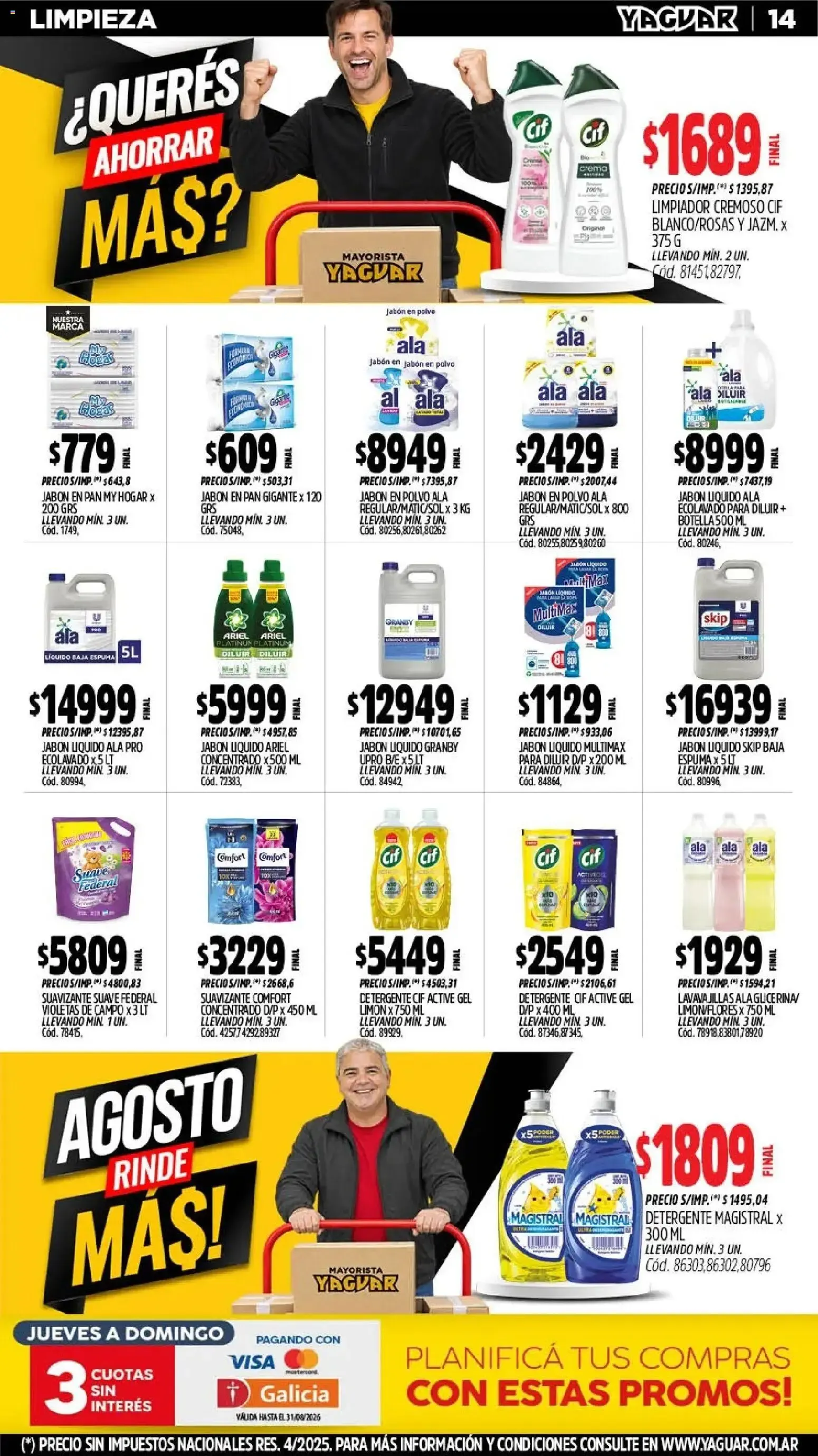 Ofertas de Yaguar - Oferta Semanal Trelew del 24/08/2026 - 30/08/2026 24 de agosto al 30 de agosto 2026 - Página 14 del catálogo