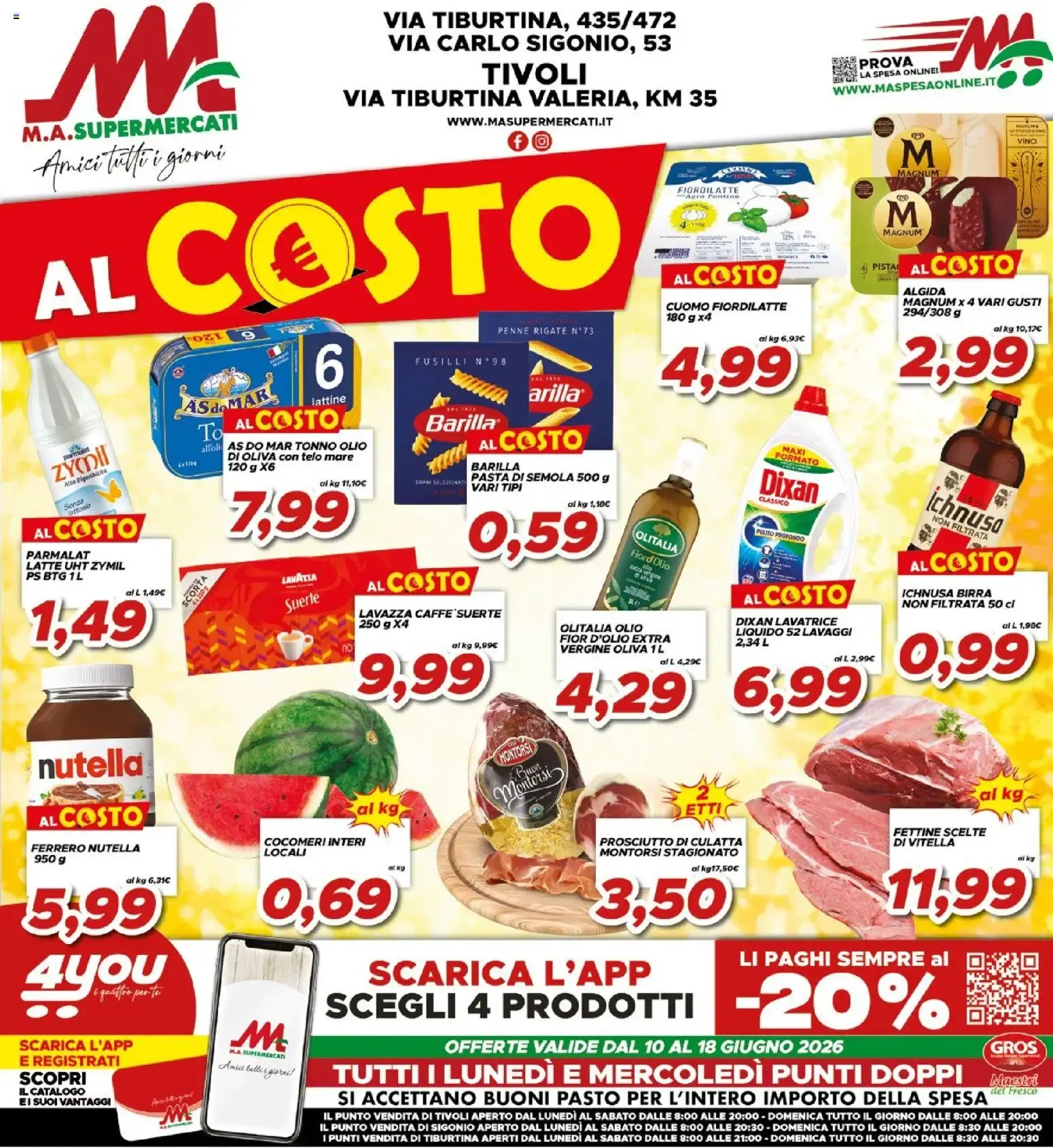 Ma Supermercati volantino dal 10/06/2026 - online Offerte da 10 giugno a 18 giugno di 2026 - Pagina del volantino 1