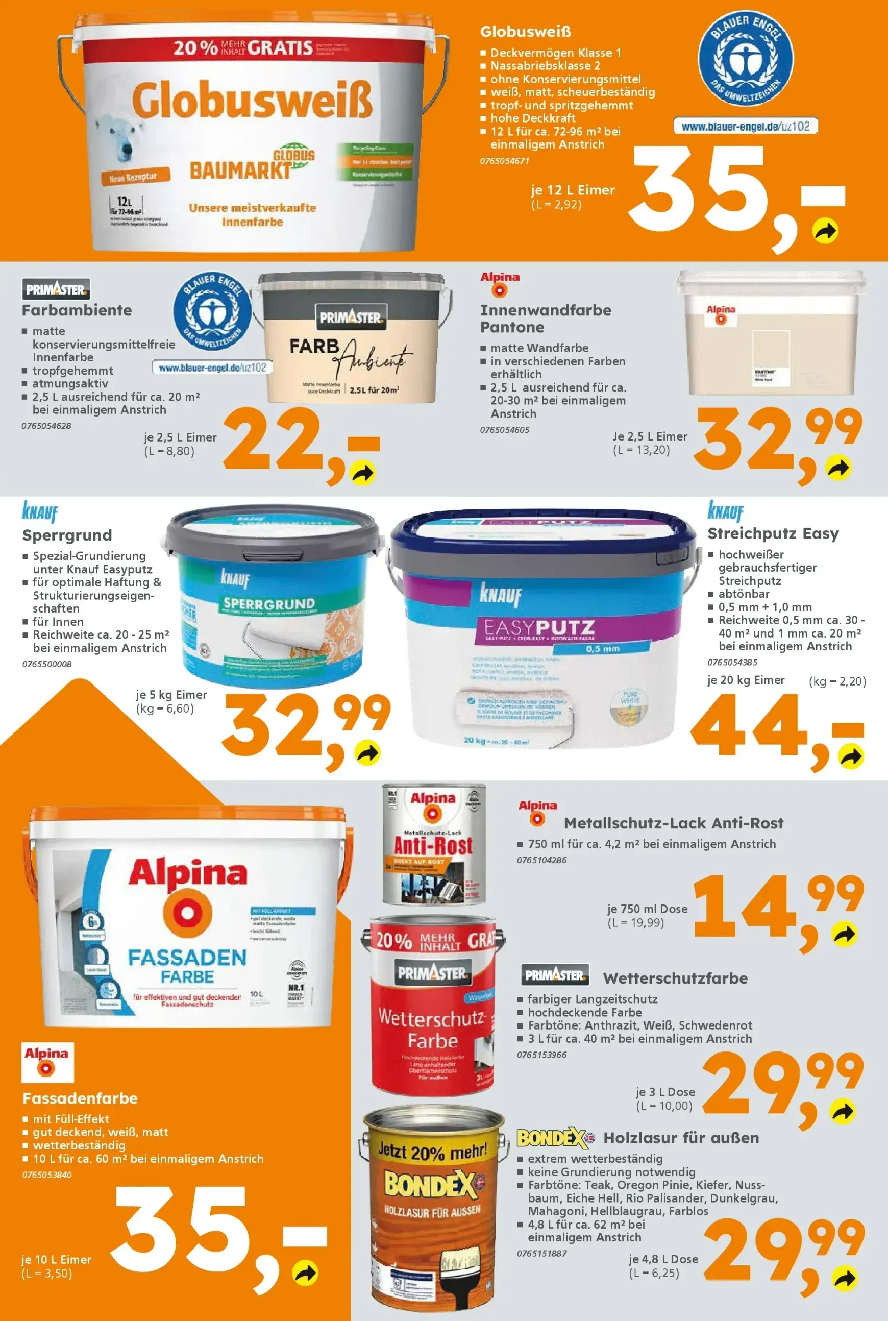 Globus Baumarkt Prospekt – von Montag 29.06.2026 bis Samstag 04.07.2026 von 29. Juni bis 4. Juli 2026 - Prospekt seite 10