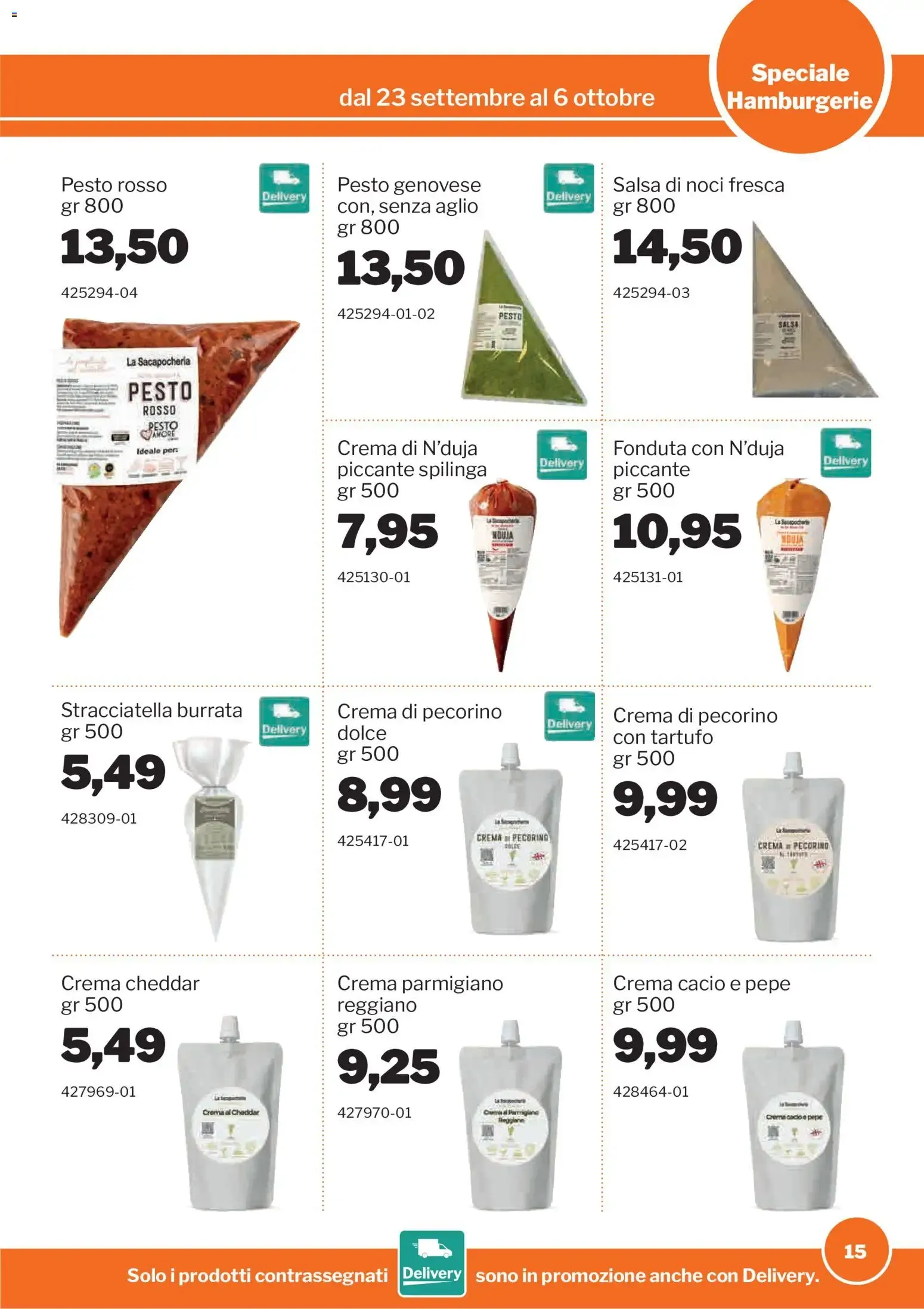 Nuovo Sogegross volantino Hamburgerie dal 23/09/2026 > offerte anteprima 🛍️ da 23 settembre a 6 ottobre di 2026 - Pagina del volantino 15