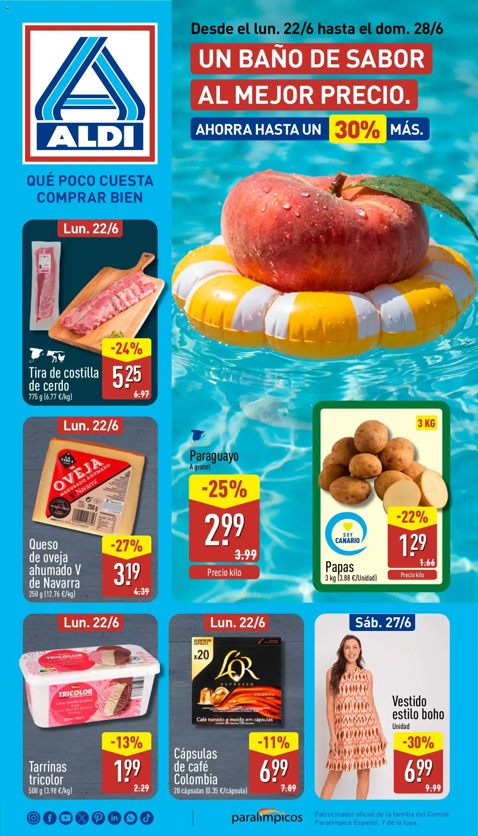 Catálogo de Aldi folleto Canarias del 22/06/2026 | Catálogo 22 de junio al 28 de junio 2026 - Página 1