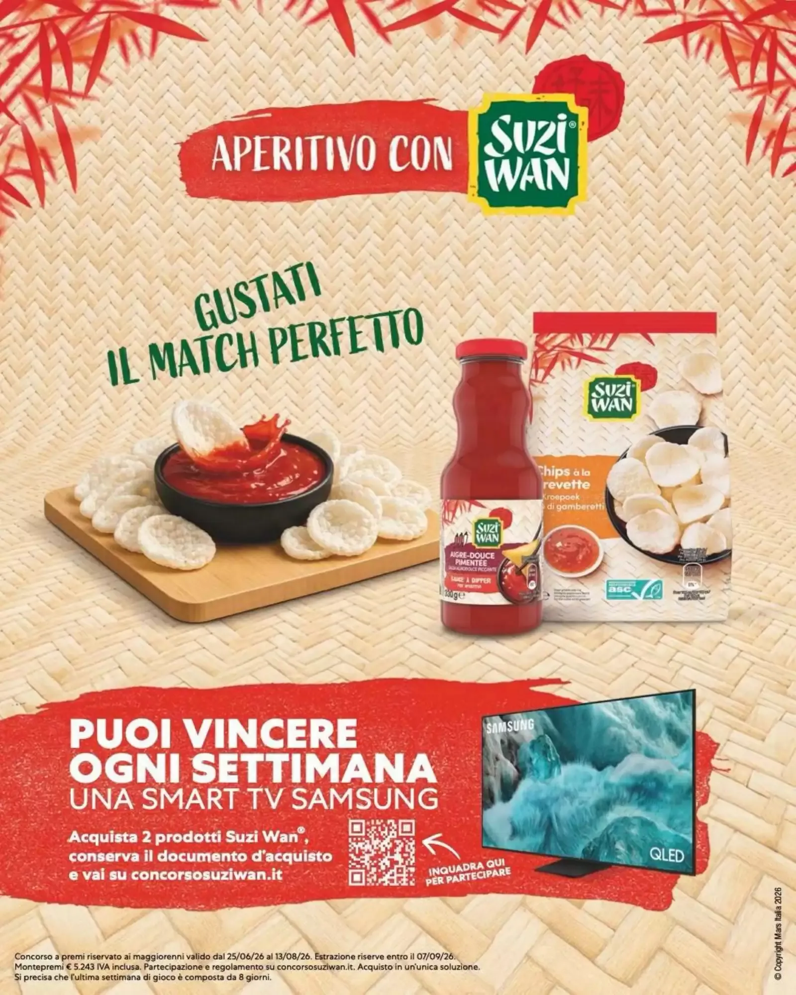 Aperitivo con Suzi Wan - Gana una Smart TV Samsung da 25 giugno a 13 agosto di 2026 - Pagina del volantino 1