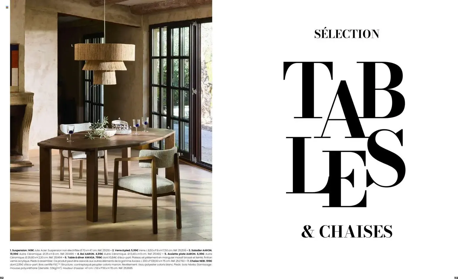 Maisons du Monde - Itinéraire Estival Collection Printemps - Été 2026 du 16 février au 1 septembre 2026 - Catalogue page 57