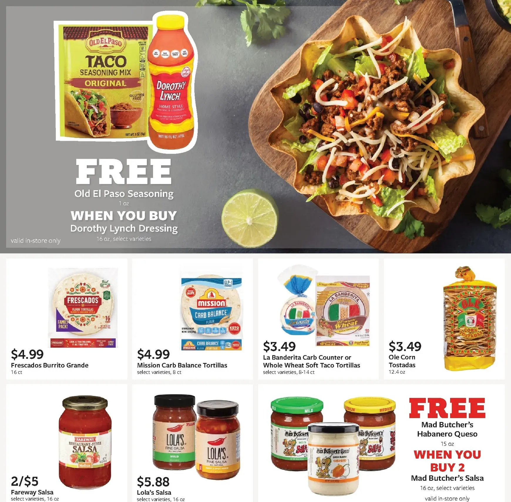 Weekly promotion Current Fareway - Score Big on Flavor leaflet valid from Monday 08/31/2026 to Saturday 09/26/2026 spanning from August 31 to September 26 2026 - Page 12 for Catalogue 365