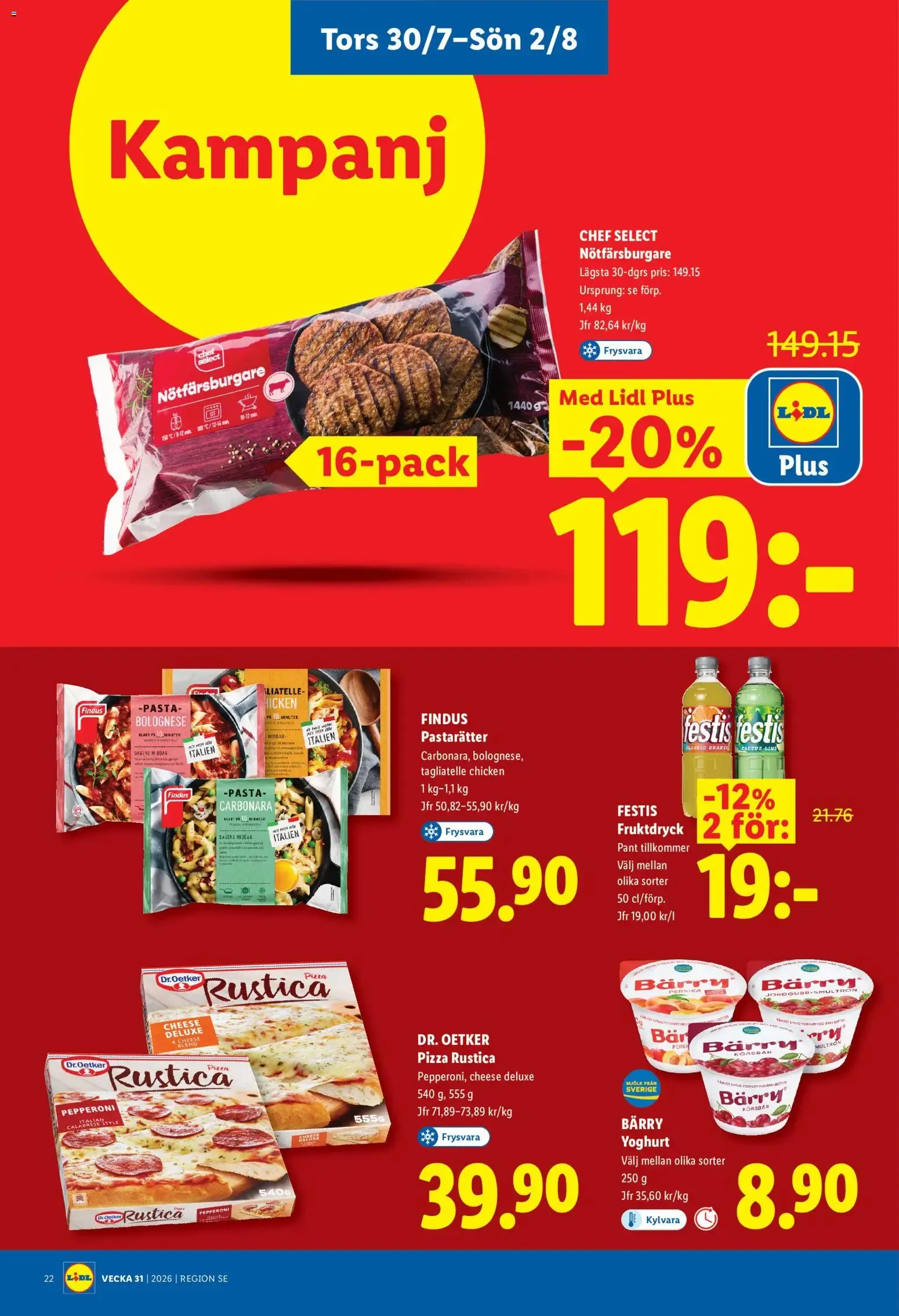 Lidl erbjudanden från 27/07/2026 - 02/08/2026 > Reklamblad nuvarande rabatter från 27 juli till 2 augusti 2026 - Reklamblad sidor 25
