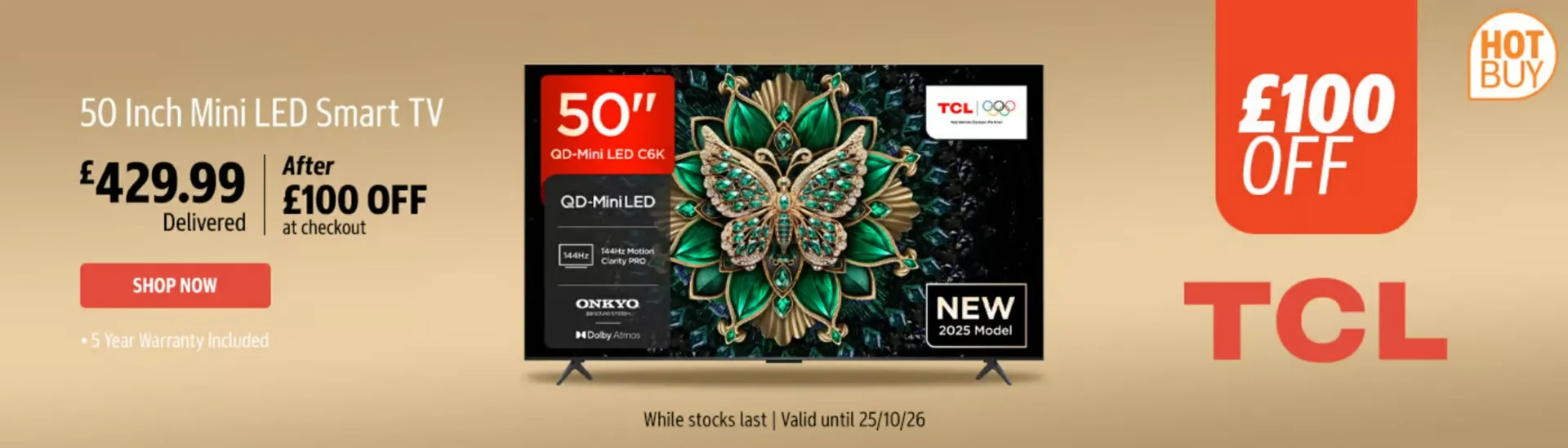 50 Inch Mini LED Smart TV