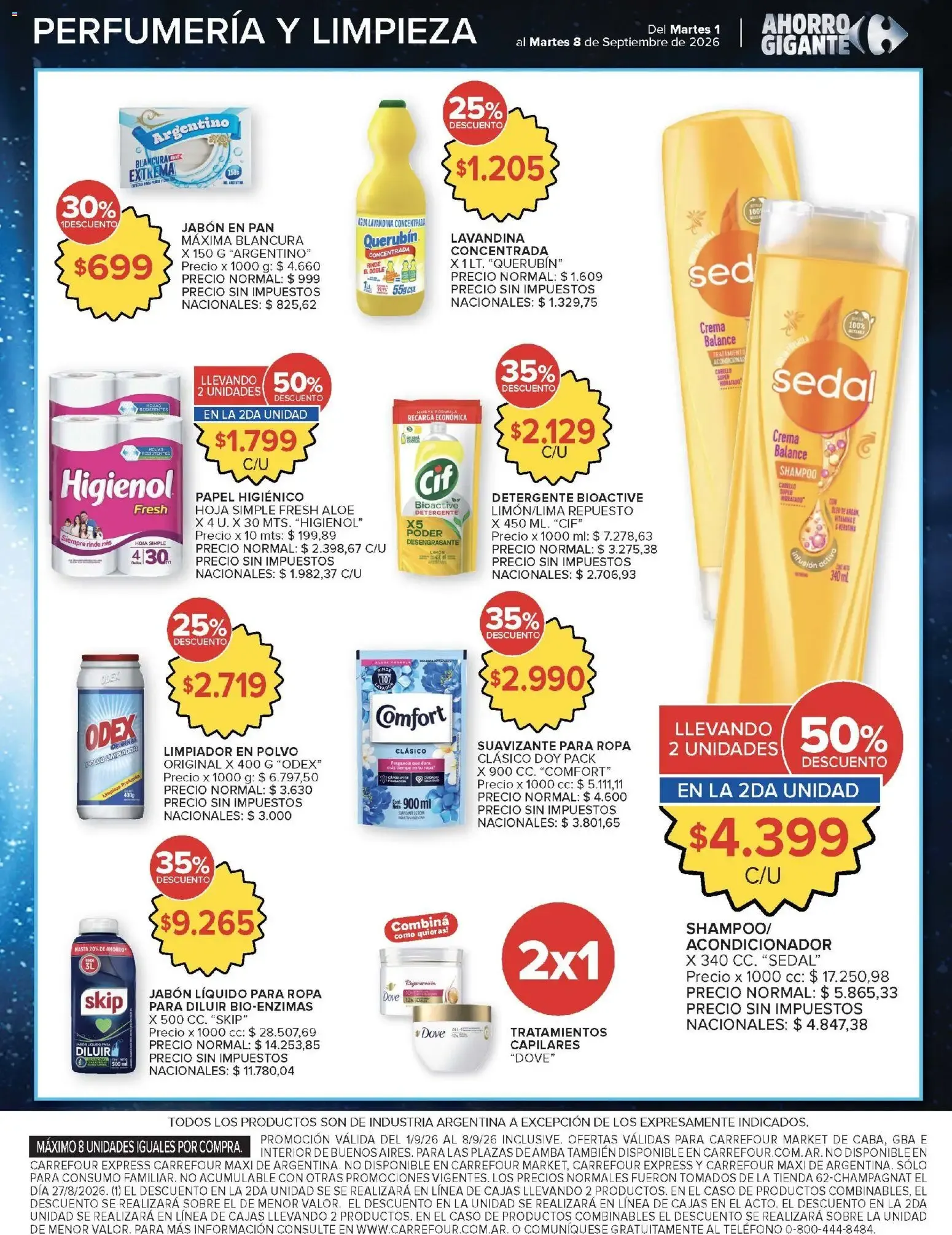 Ofertas de Carrefour - Ofertas Hiper y Market | Ahorro Gigante 1 de septiembre al 8 de septiembre 2026 - Página 50 del catálogo