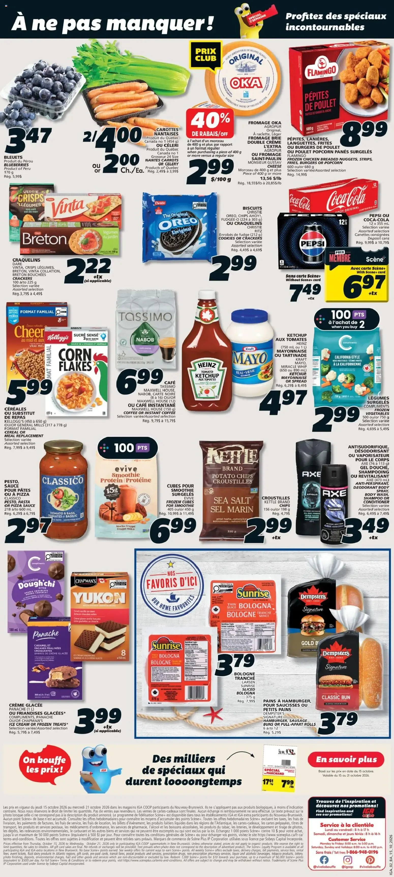 IGA weekly flyer / circulaire from Oct 15, 2026 > weekly specials & deals from October 15 to October 21 2026 - flyer page 2