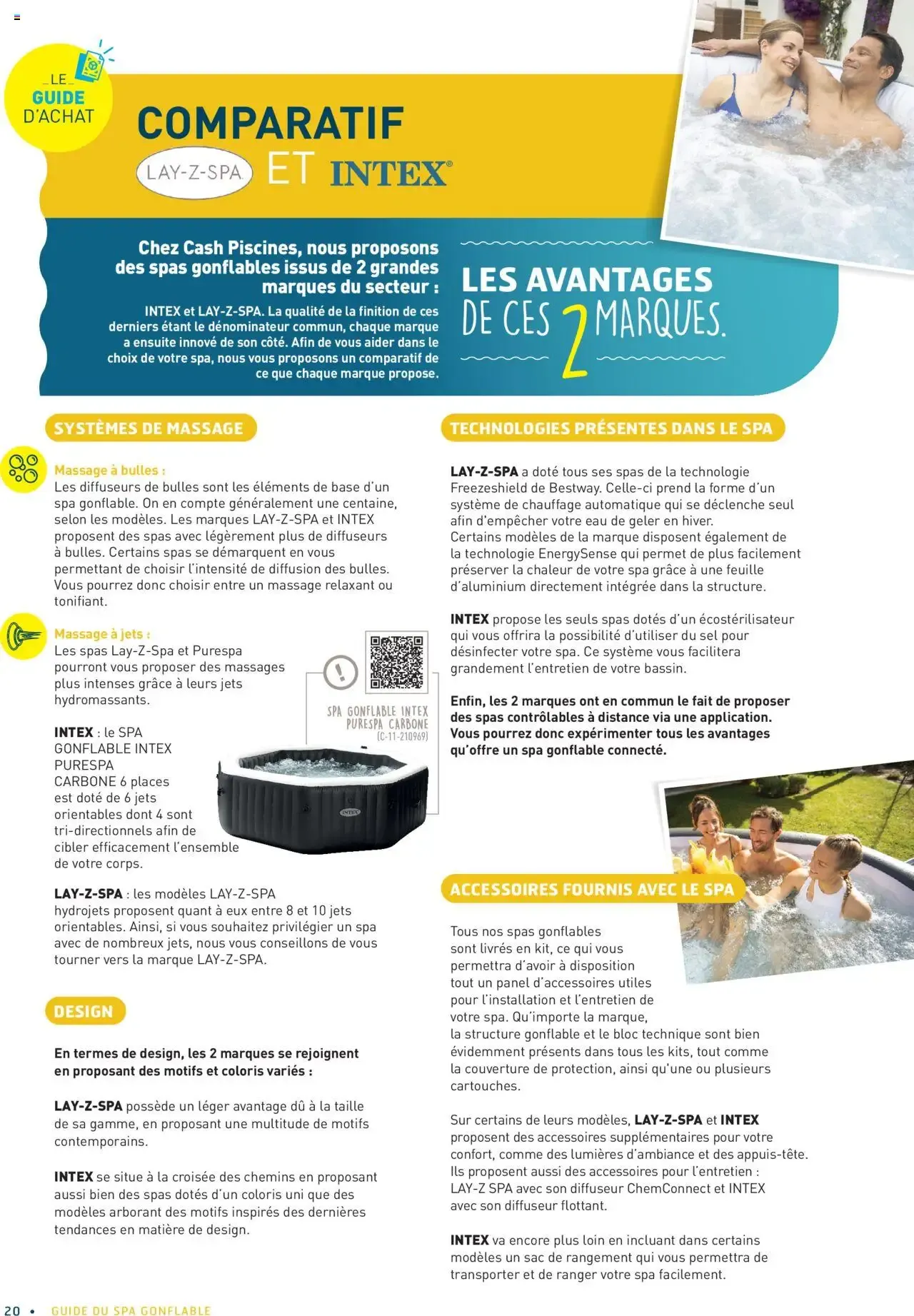 Cash Piscines Guide spas gonflables à partir du 01/03/2024 - promo en ligne du 1 mars au 30 septembre 2026 - Catalogue page 20