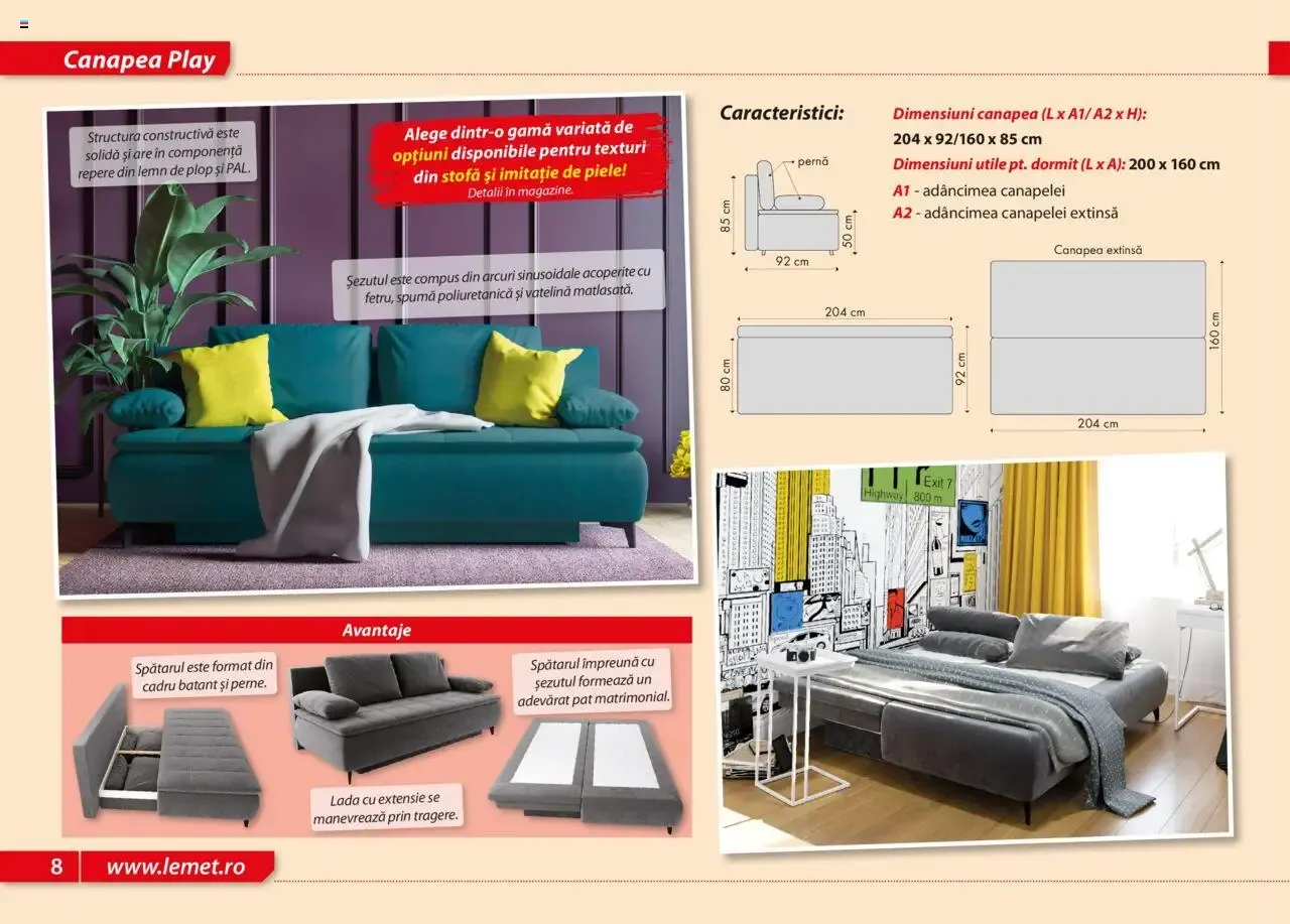 Catalog LEMS Canapele lemssofa collection - Colţar extensibil KIEV de la 17 noiembrie până la 31 ianuarie 2027 - Revista Pagina 8
