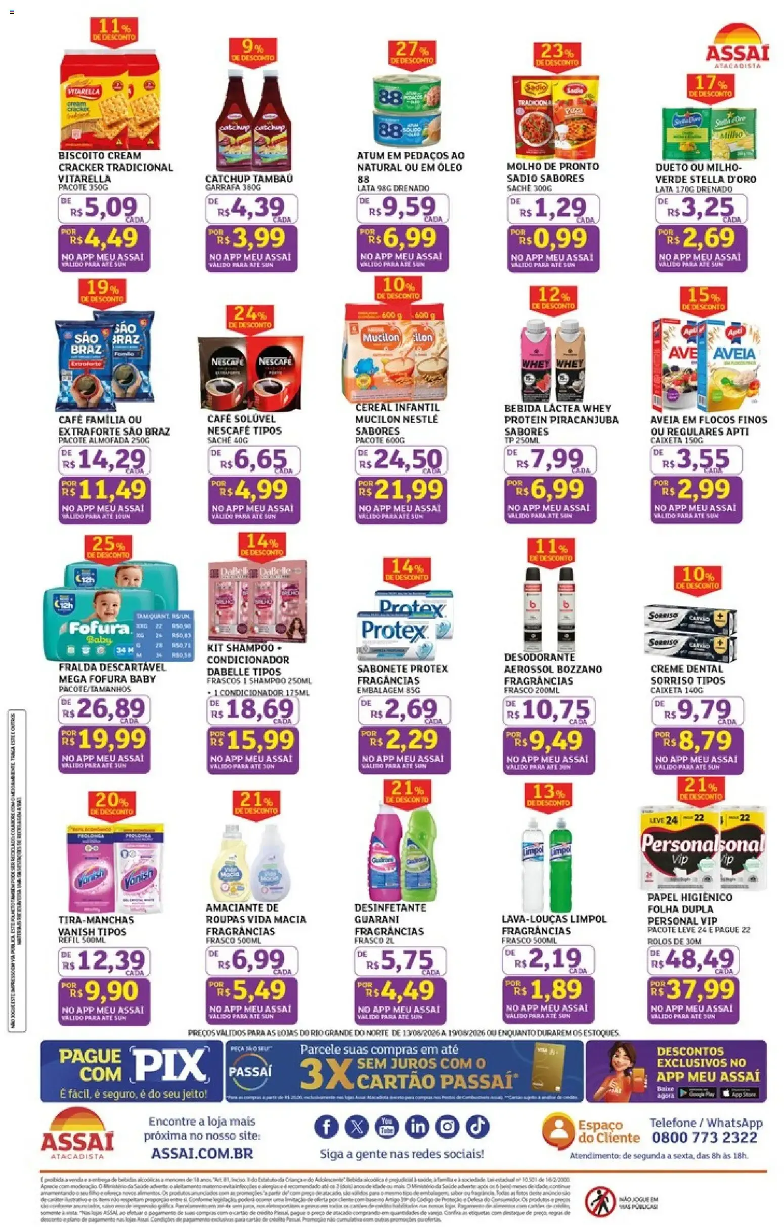 Encarte de Assaí Atacadista ofertas - RN de 13/08/2026 | Promoções Online 13 de agosto até 19 de agosto 2026 - Pagina 2