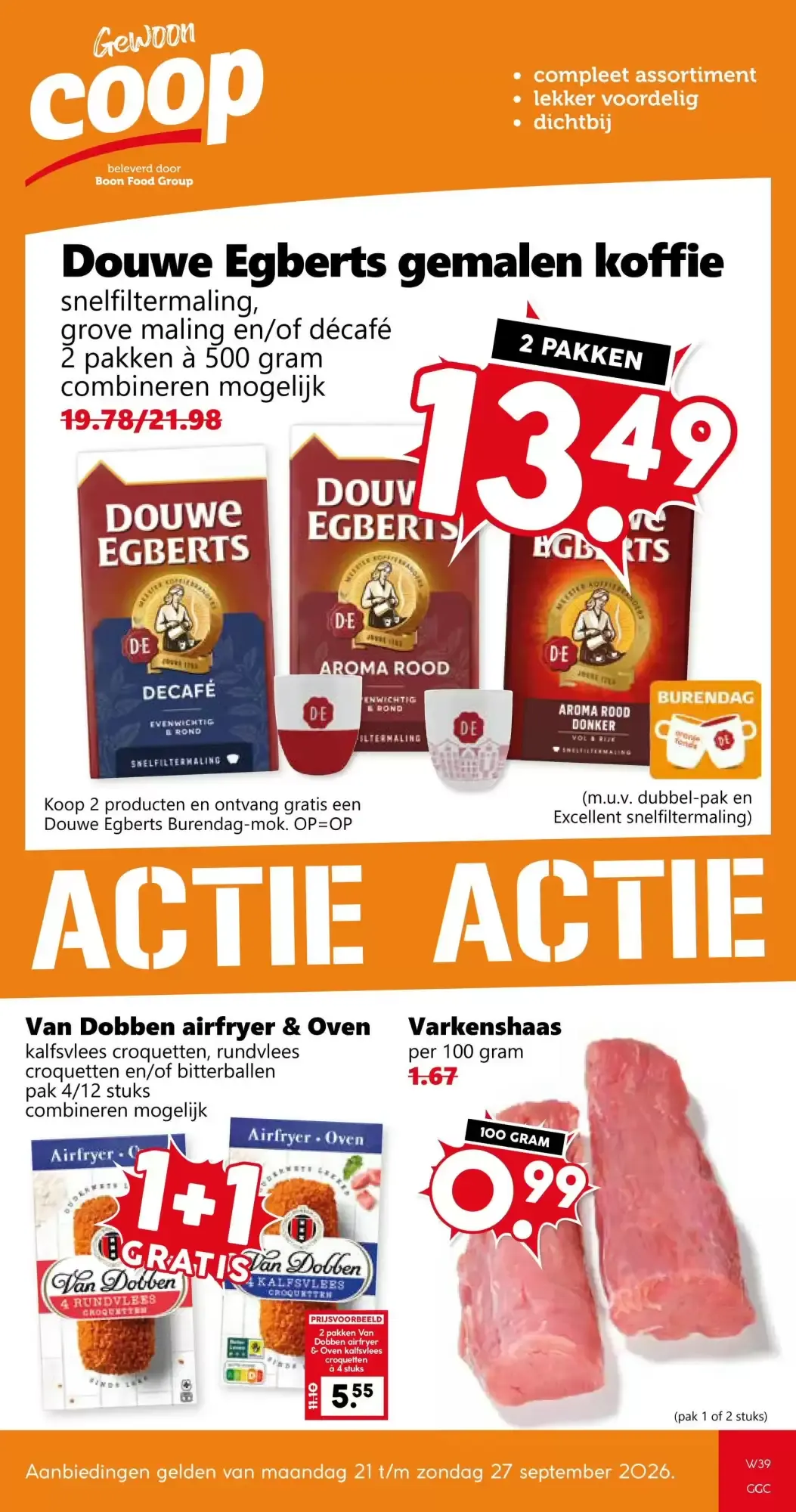 Coop Folder Week 39 – 21.09.2026 – 27.09.2026 van 21 september tot 27 september 2026 - Folder pagina 1