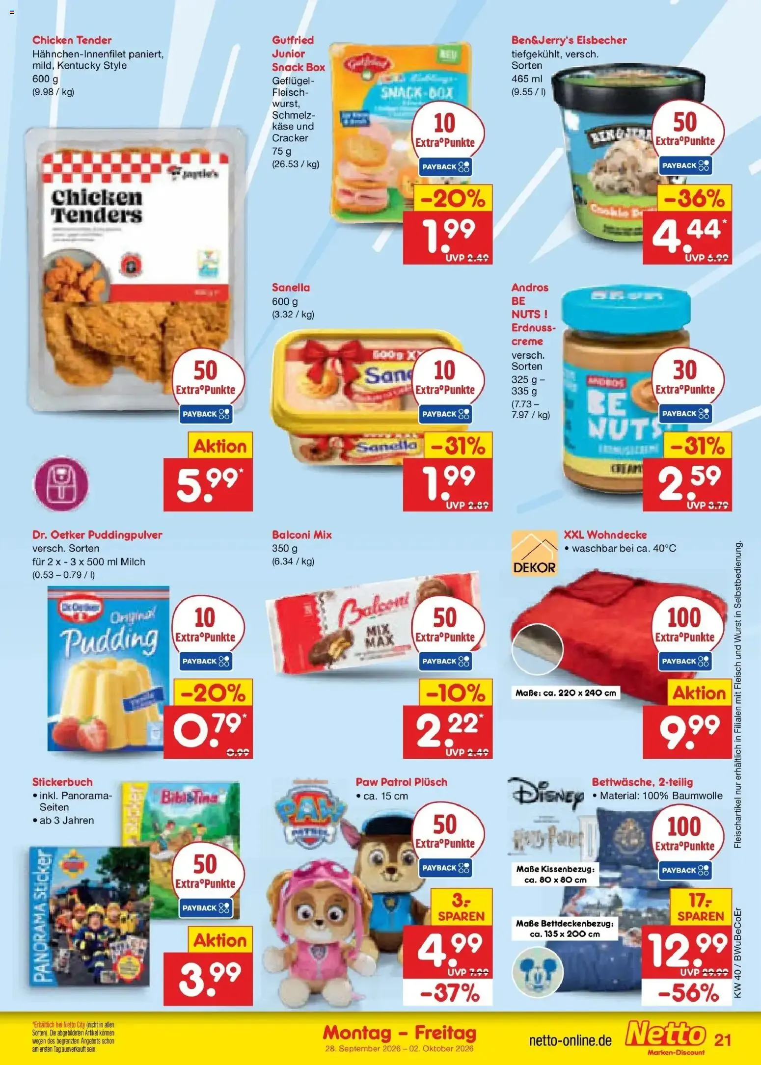 Netto Marken-Discount Prospekt Kremmen (ab 28.09.2026) » Angebote von 28. September bis 2. Oktober 2026 - Prospekt seite 28